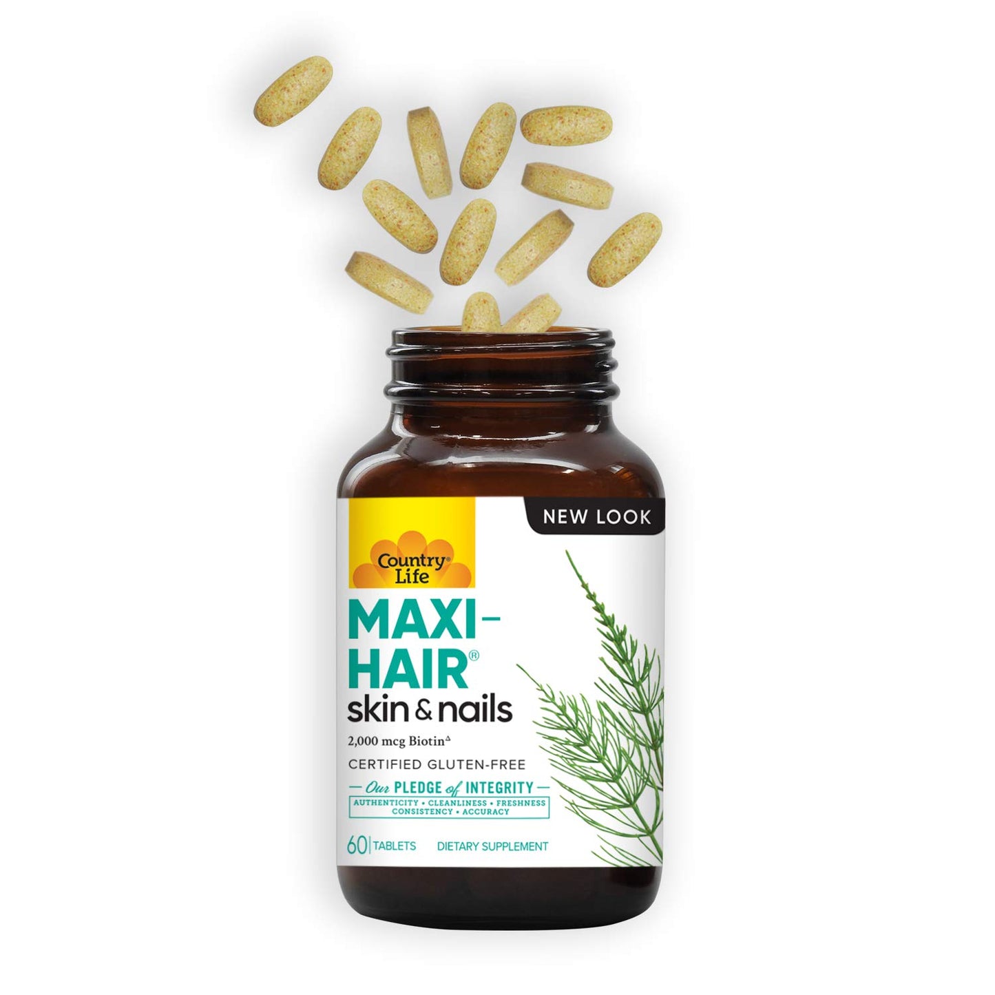 Country Life Maxi-Hair Time Release 120 Tablets