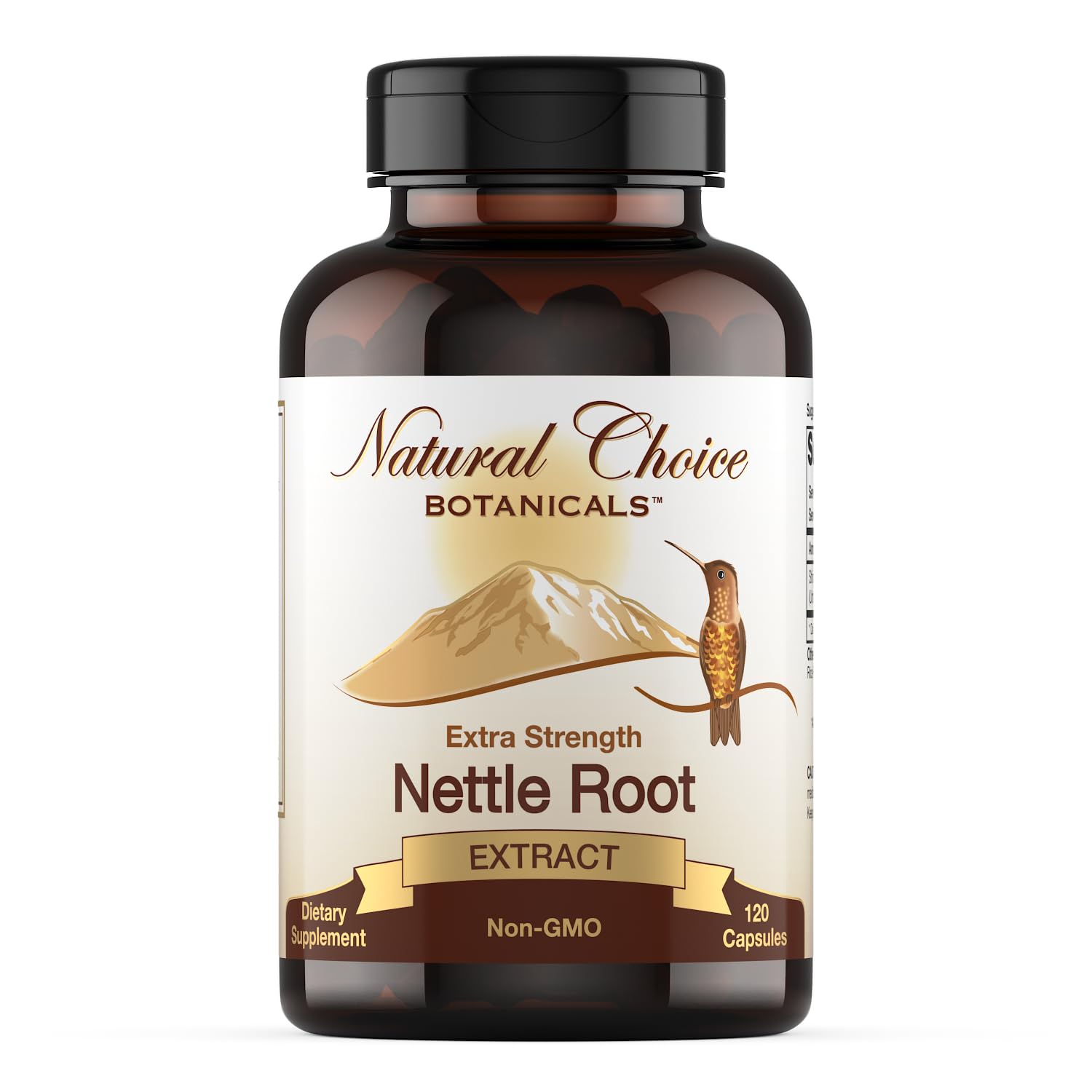 Natural Choice Botanicals Stinging Nettle Root Extract Supplement Capsules 120 Count