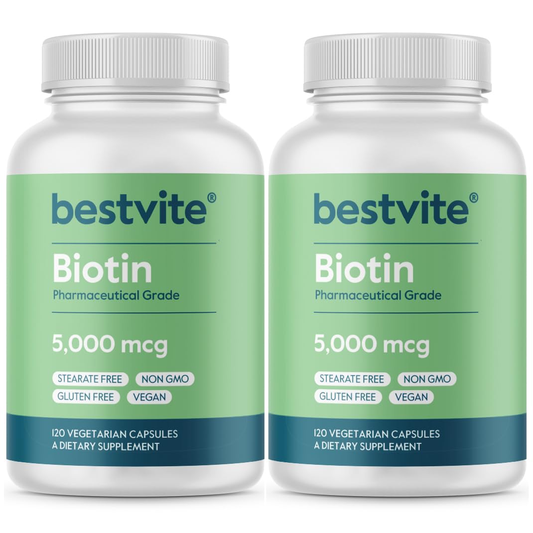 BESTVITE Biotin 5000mcg Capsule, 240 Capsules