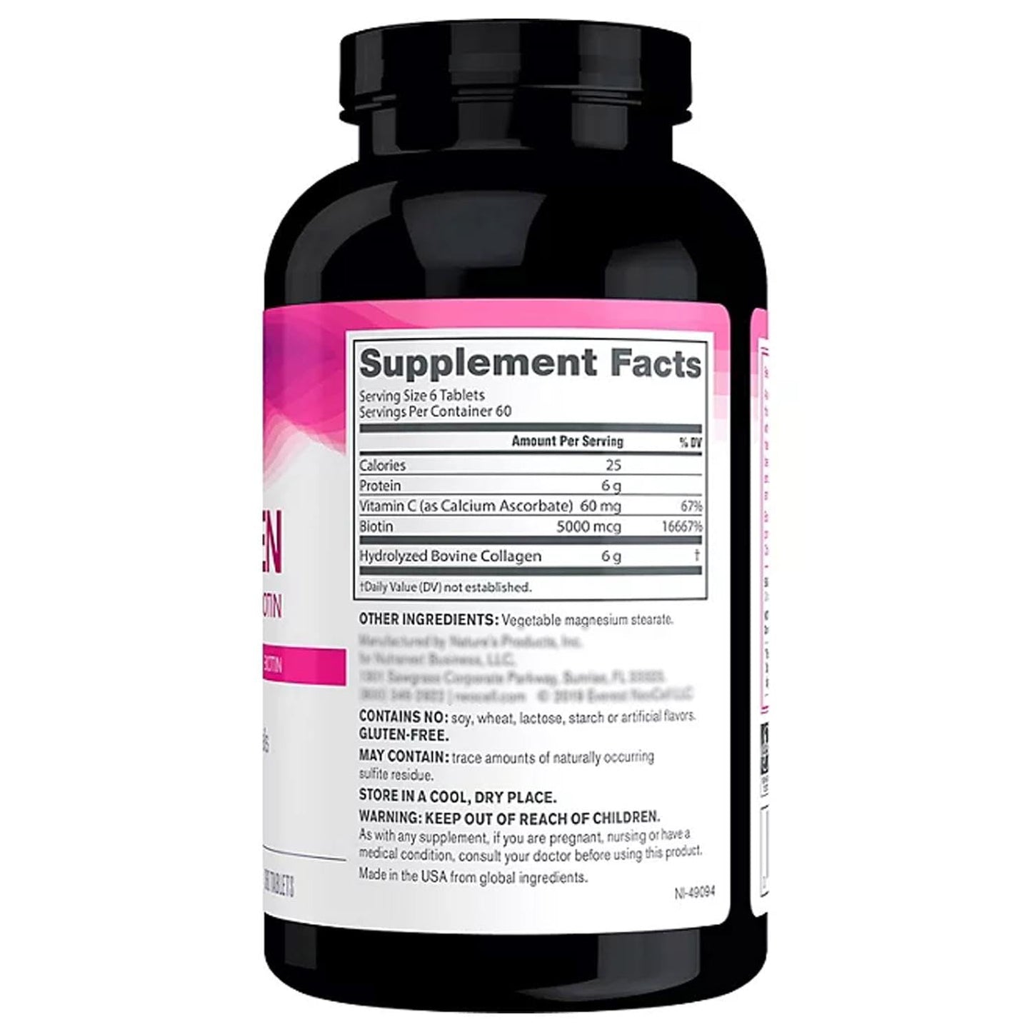 Generic Super-Collagen + Vitamin C & Biotin Tablet, 1 Count