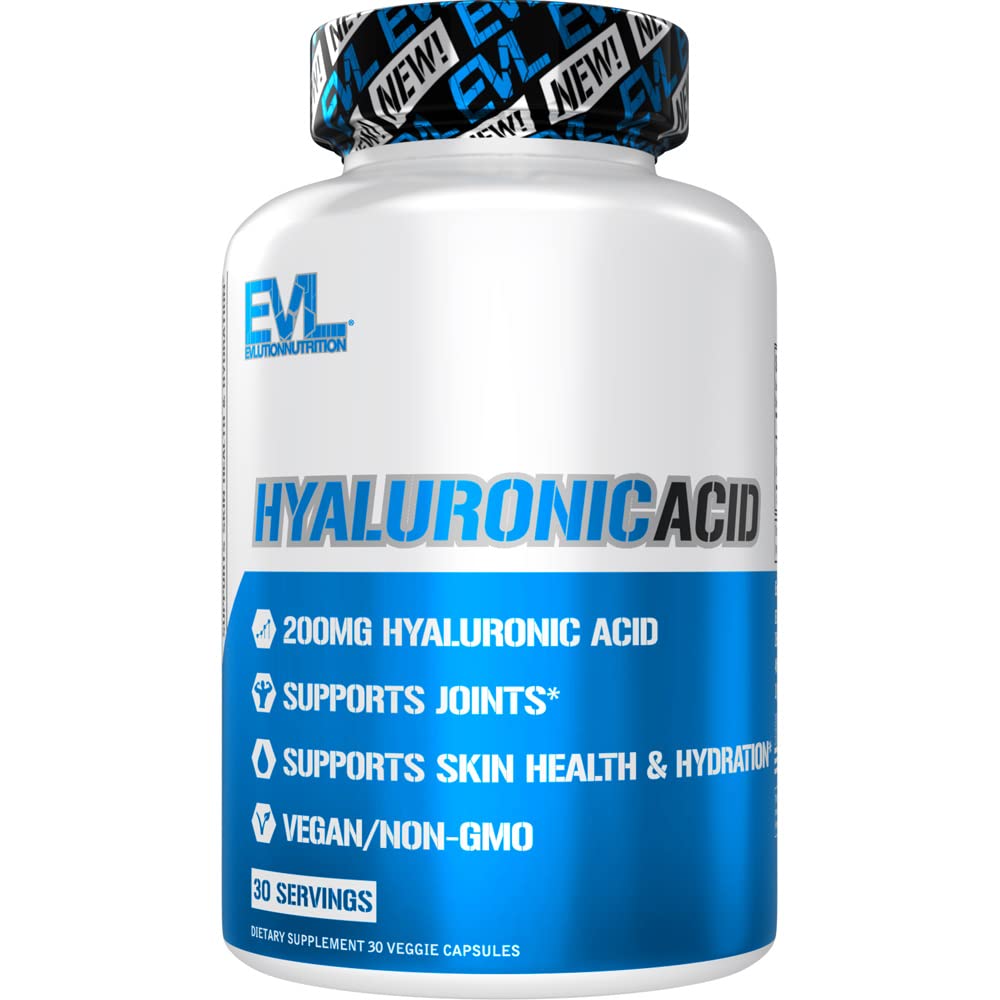 Evlution Vegan Hyaluronic Acid Capsules 200mg, 30 Count
