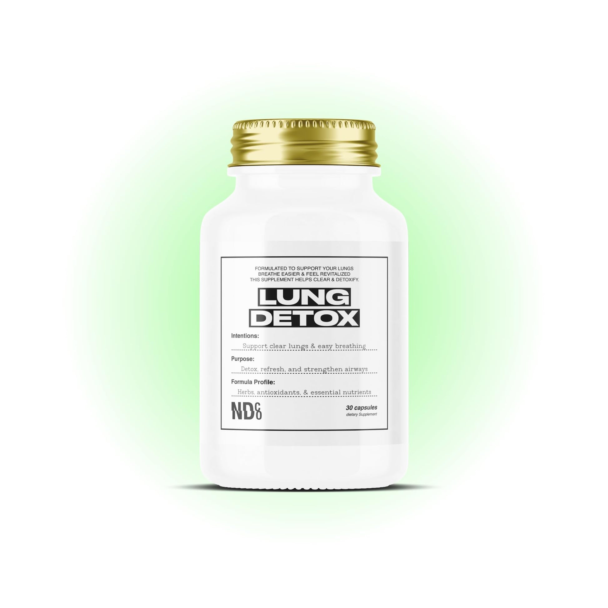 Lung Detox By NDCO Powerful Lung Detox & Cleanse 60 Capsules