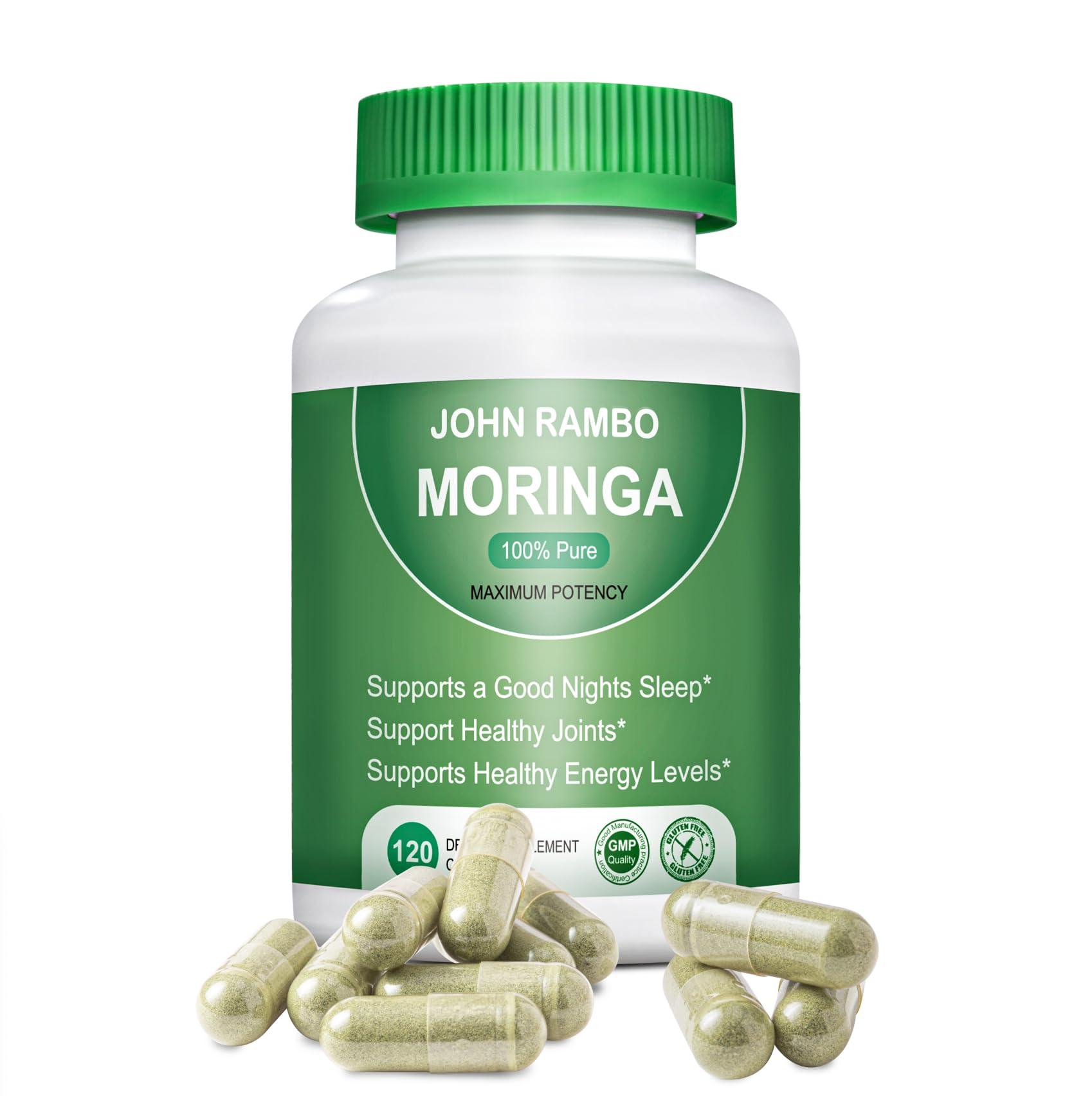 JOHN RAMBO Moringa Powder 1200mg Capsules 120