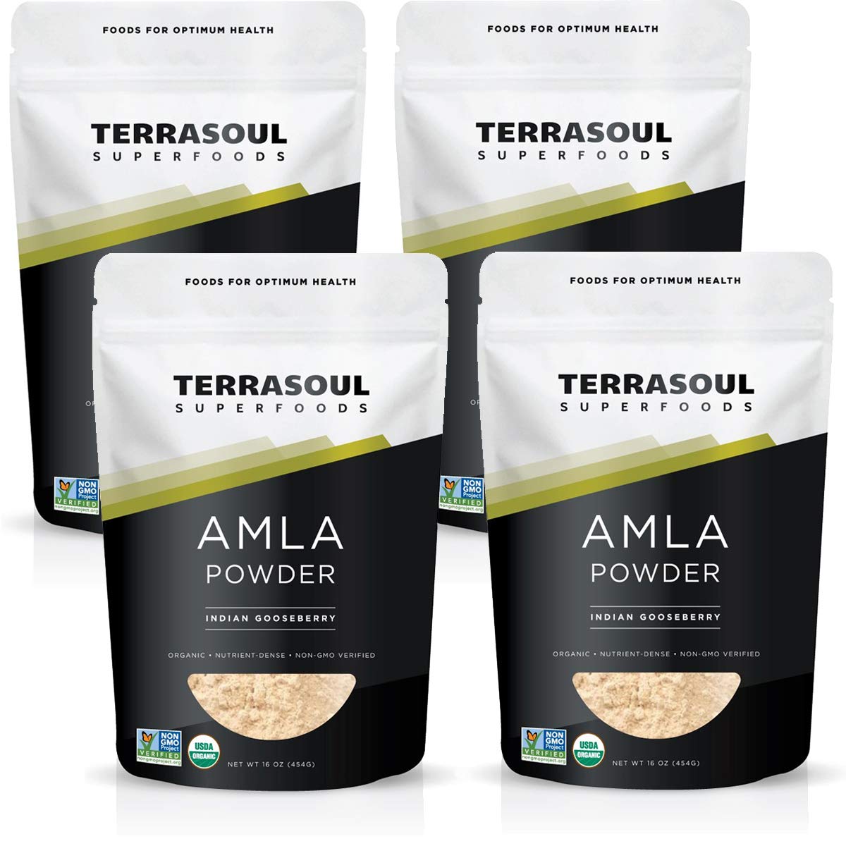 Terrasoul Superfoods Organic Amla Powder (Amalaki), 64 oz (Pack of 4)