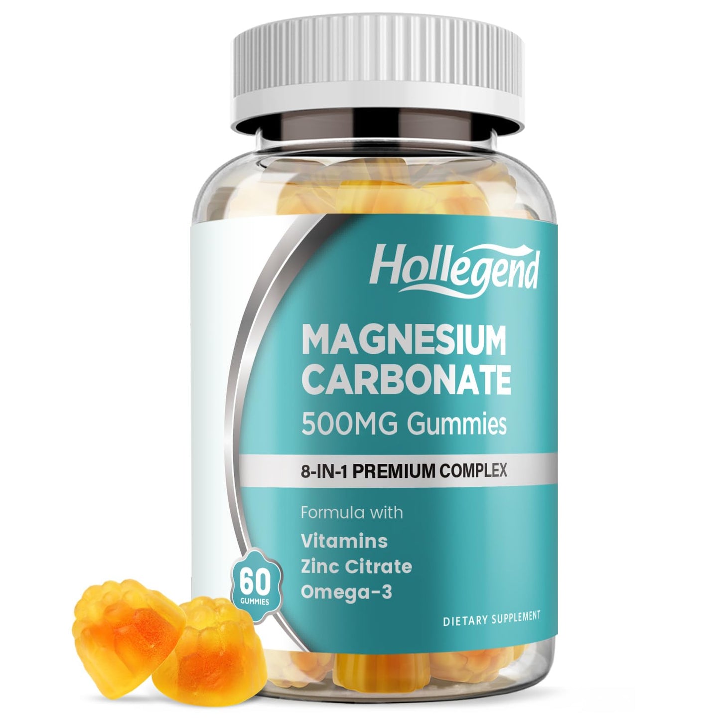 HOLLEGEND Magnesium Carbonate Gummies 60 Count