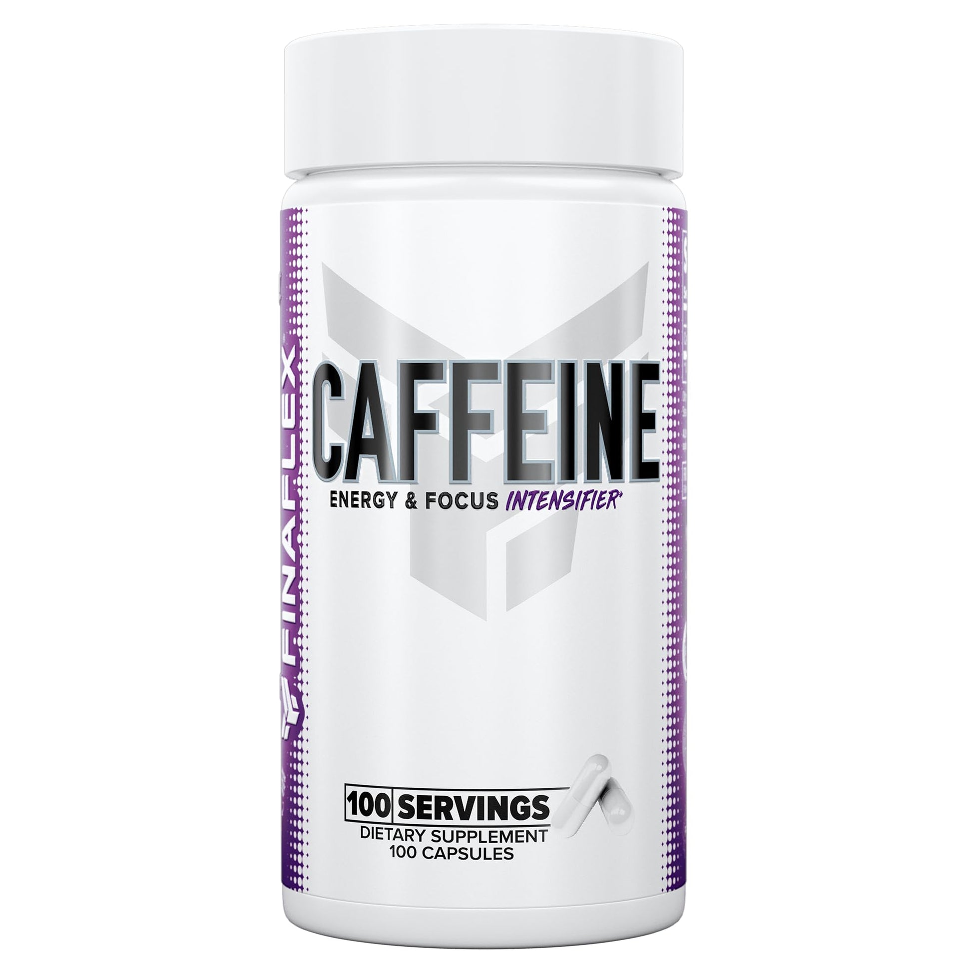 FINAFLEX Pure Caffeine Capsules, 100 Capsules