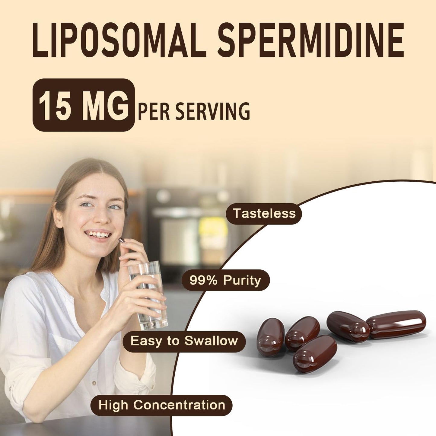 Corporalight Spermidine Supplement Softgels, 120 Softgels