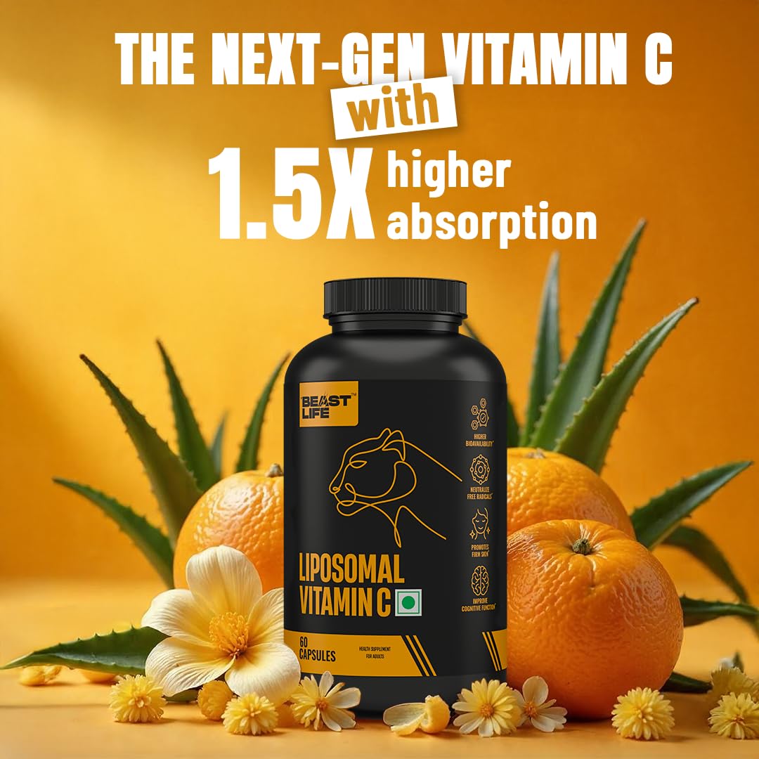 BEASTLIFE Liposomal Vitamin C Capsule 60 Count