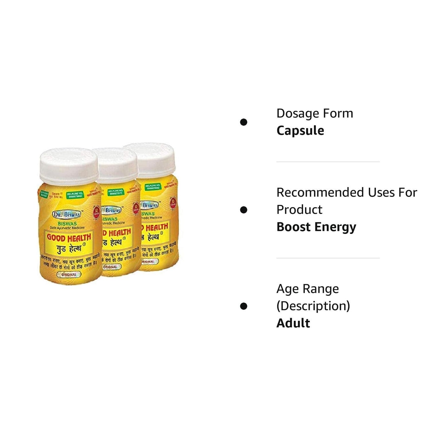 DR.BISWAS Dr. Biswas Good Health 50 Capsules