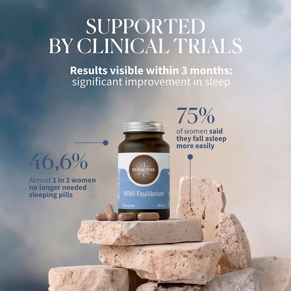 HIFAS DA TERRA Hifas Equilibrium Mushroom Complex with Organic Lions Mane, Cordyceps and Reishi - Stress and Mood Support Supplement, 60 Capsules
