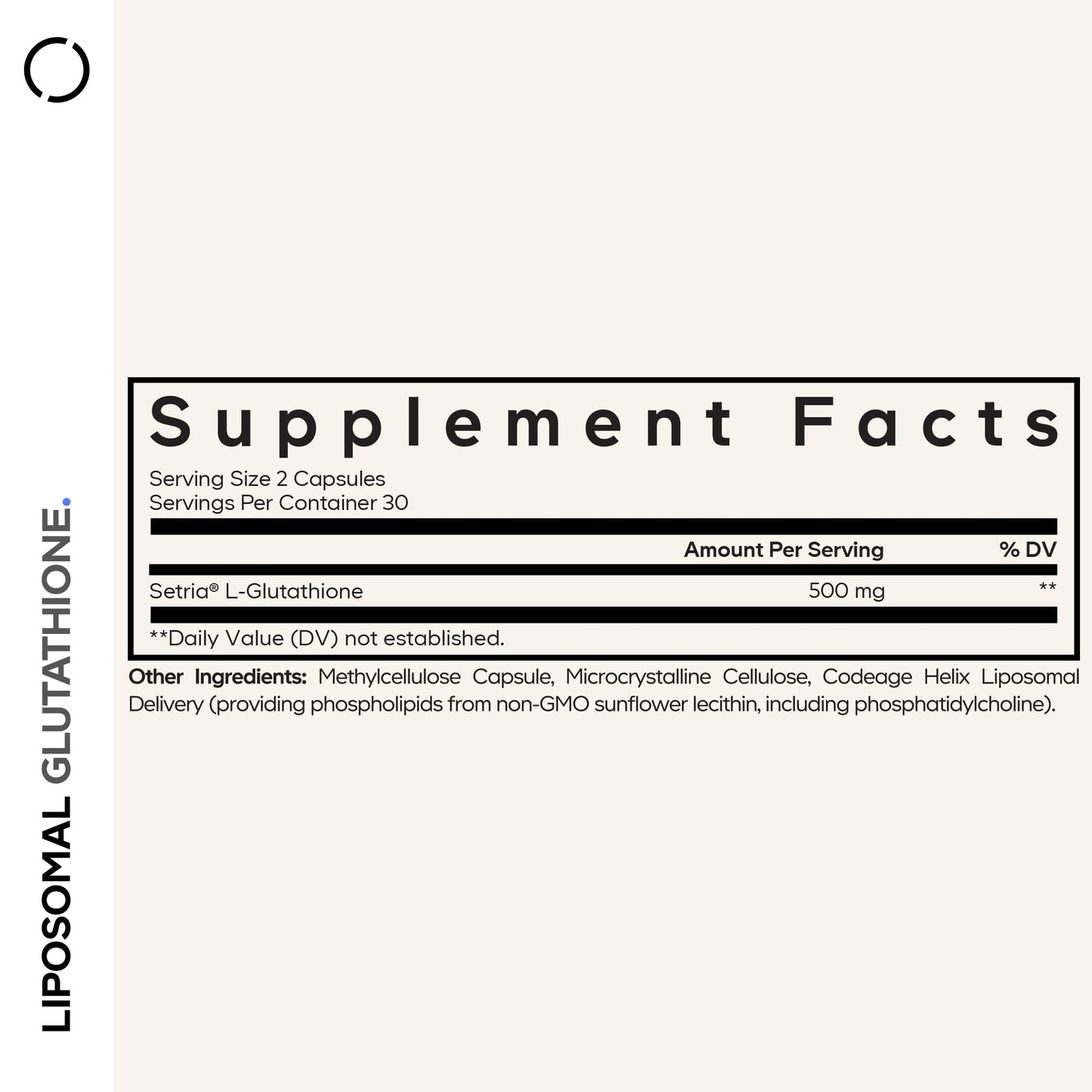 Codeage Liposomal Glutathione Supplement 120 Capsules
