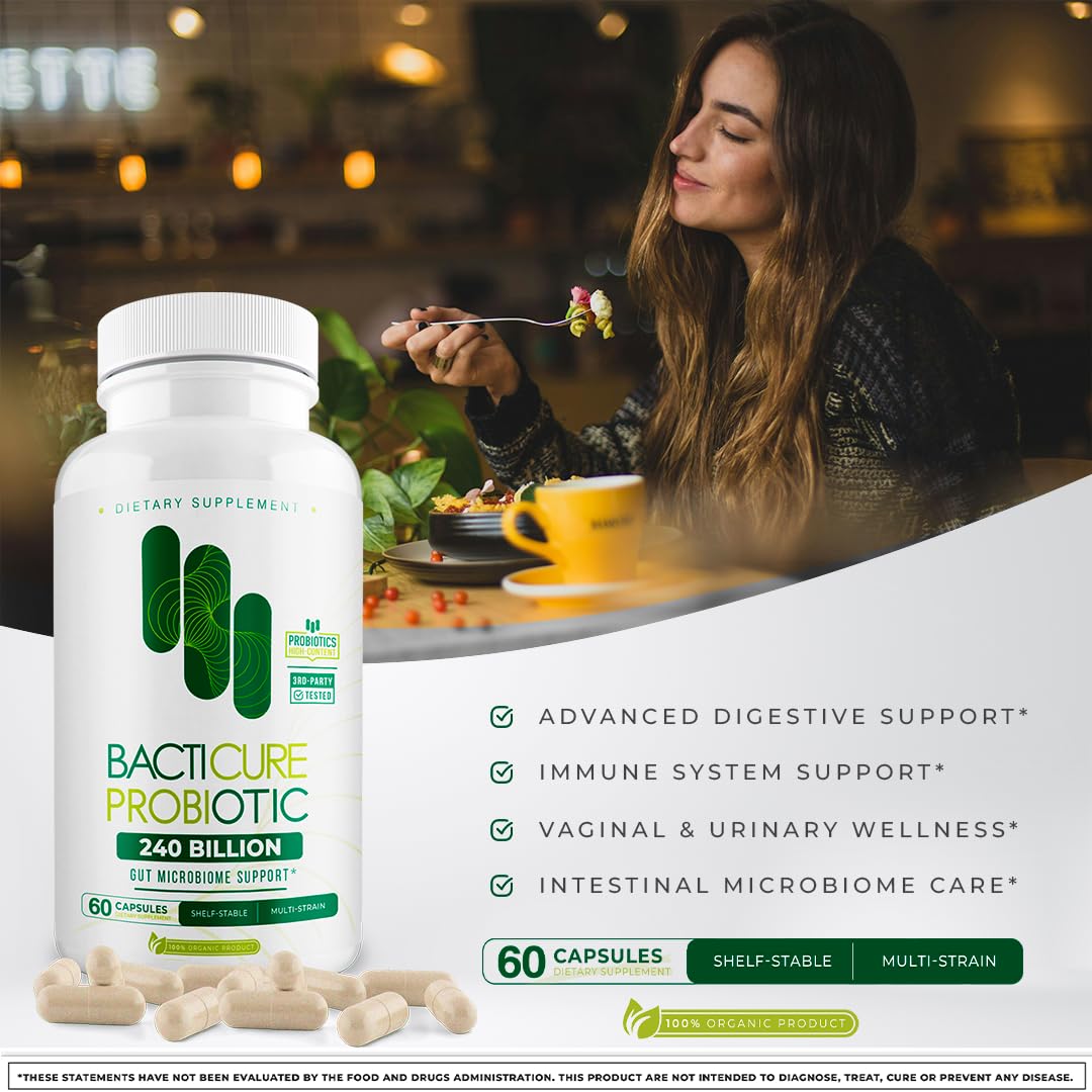 BACTICURE Probiotic Capsule, 60 Count