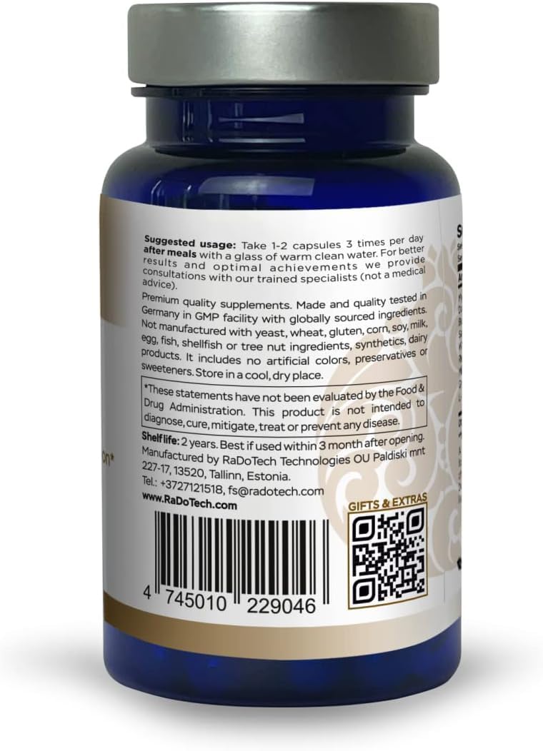 RaDoTech Hepa Gugull Liver Supplement Capsules, 180 Capsules