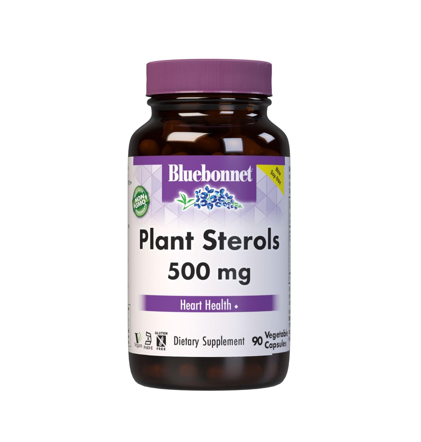 BlueBonnet Plant Sterols 500mg Beta-Sitosterol Capsule 90 Count