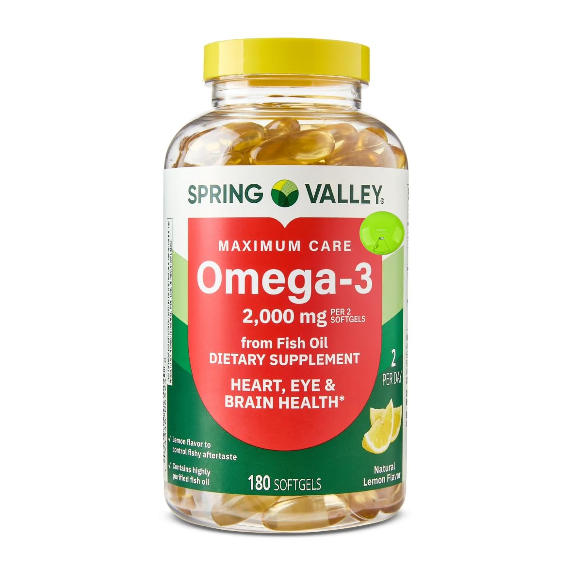 SUREFECT Omega-3 2000mg Fish Oil Softgels, 180 Softgels
