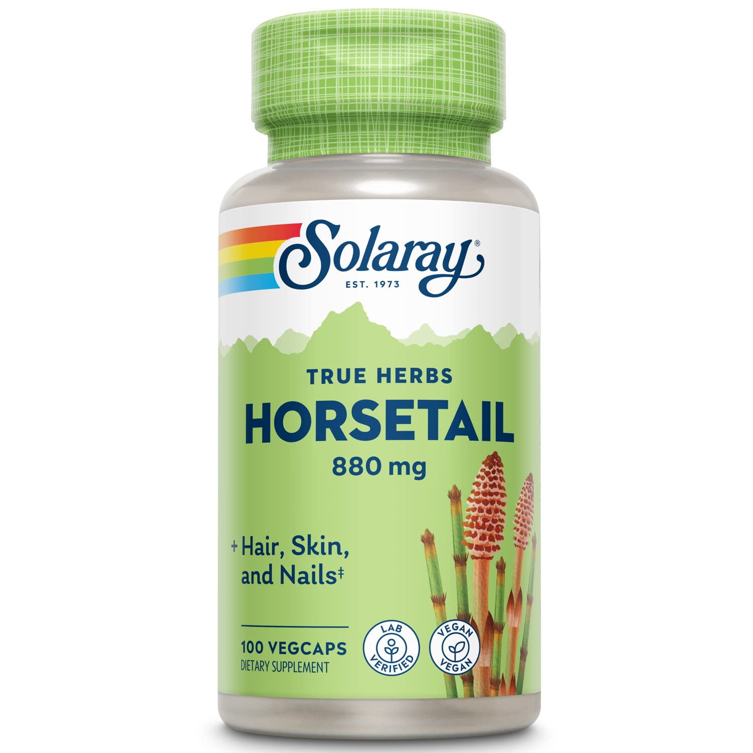 Solaray Horsetail 880 mg Capsules, 100 Count