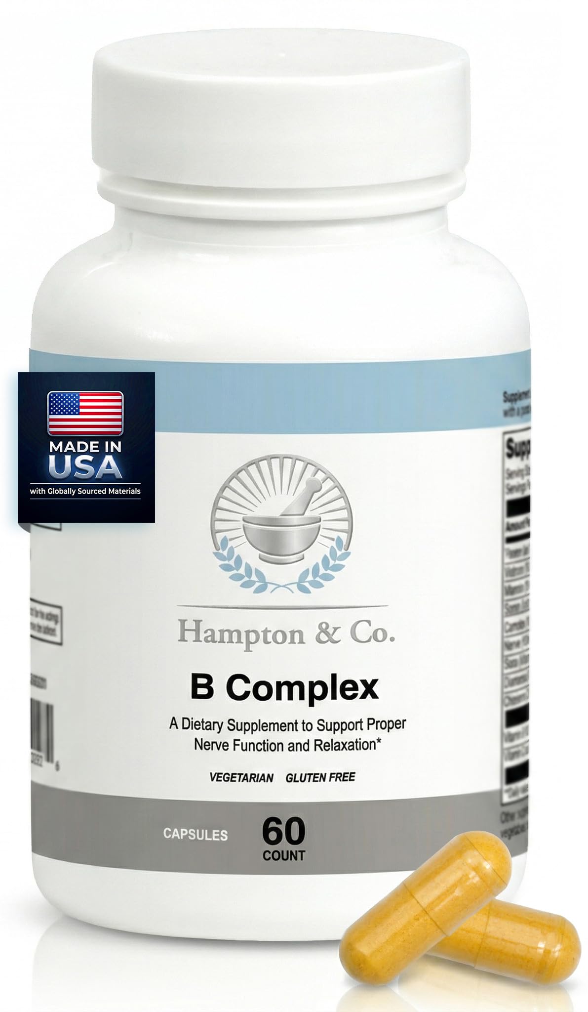 Hampton Distribution B-Complex for Stress & Nerve Support Capsule, 1 Count
