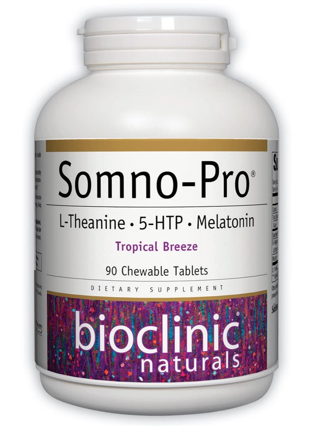 Bioclinic Naturals Somno-Pro Tropical Breeze Chewable Tablets, 90