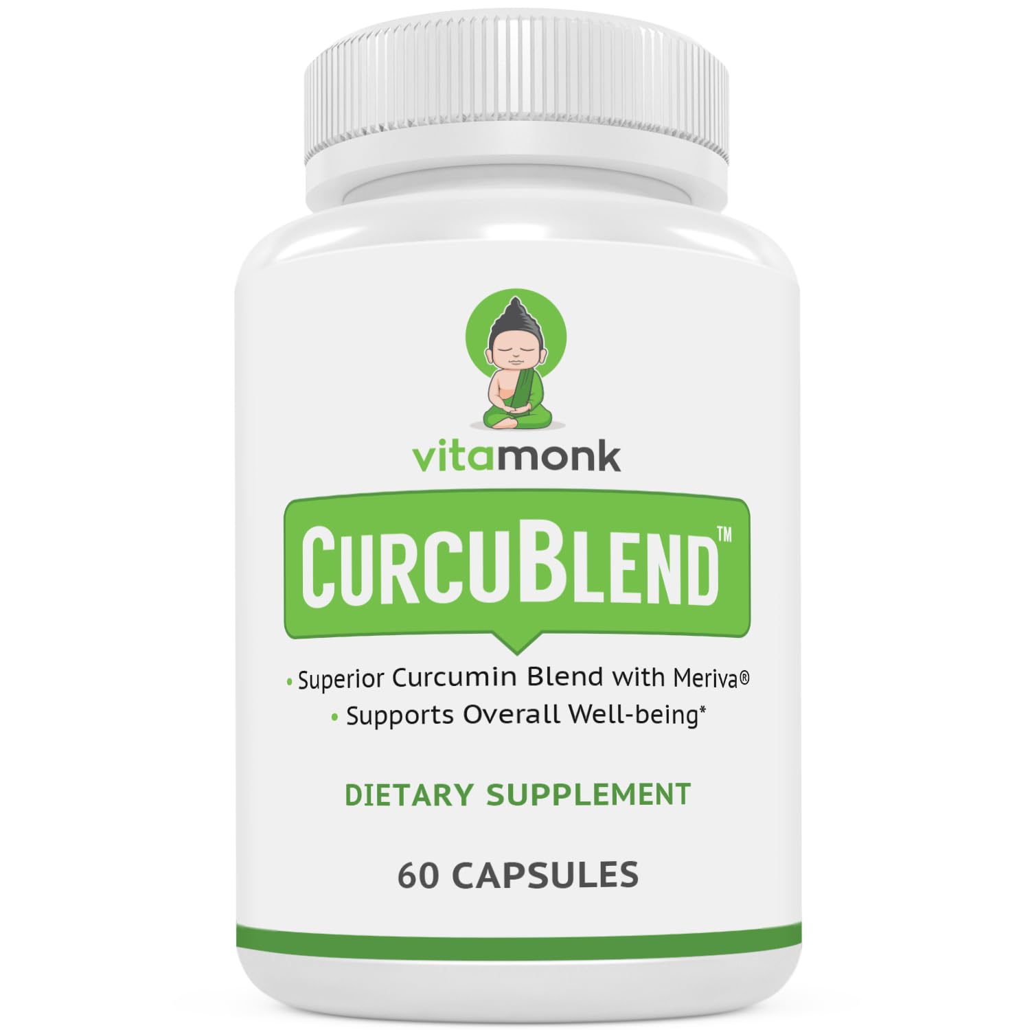 VitaMonk Turmeric Curcumin Supplement Complex Capsule 60 Count