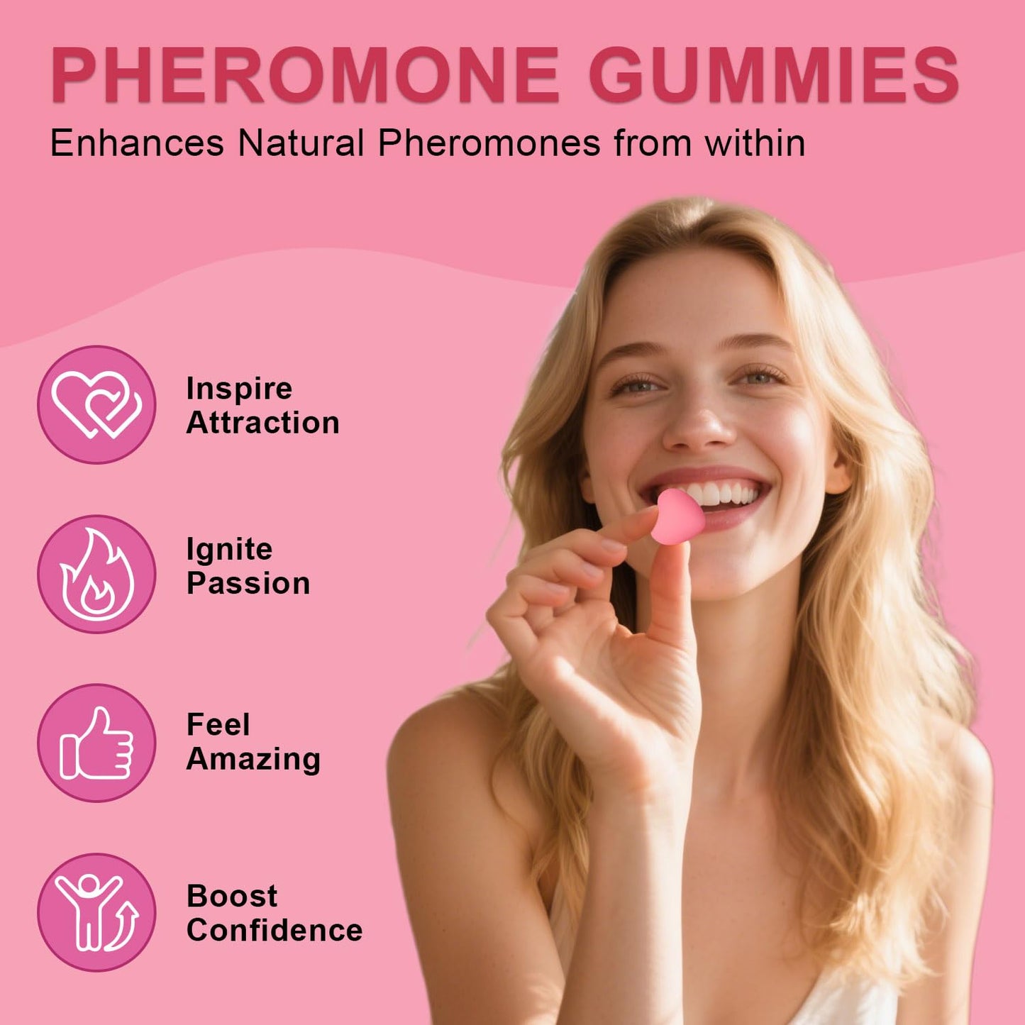 Josmon Pheromone Gummies for Women, 1 Count