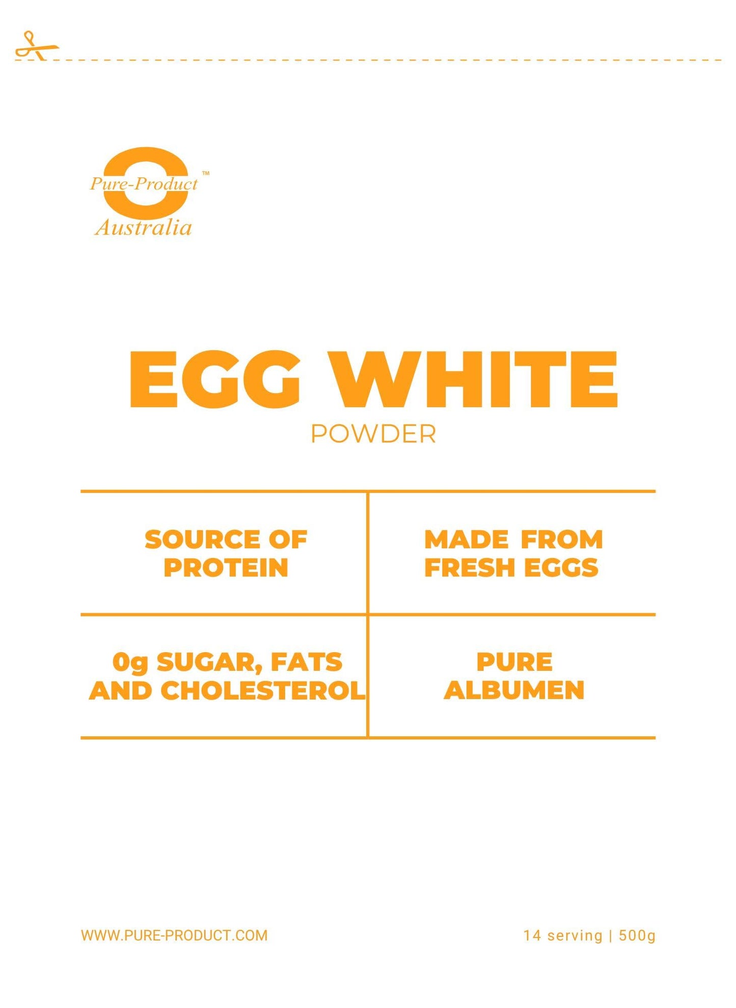 Pure Product Australia Egg White Protein Powder 35.274