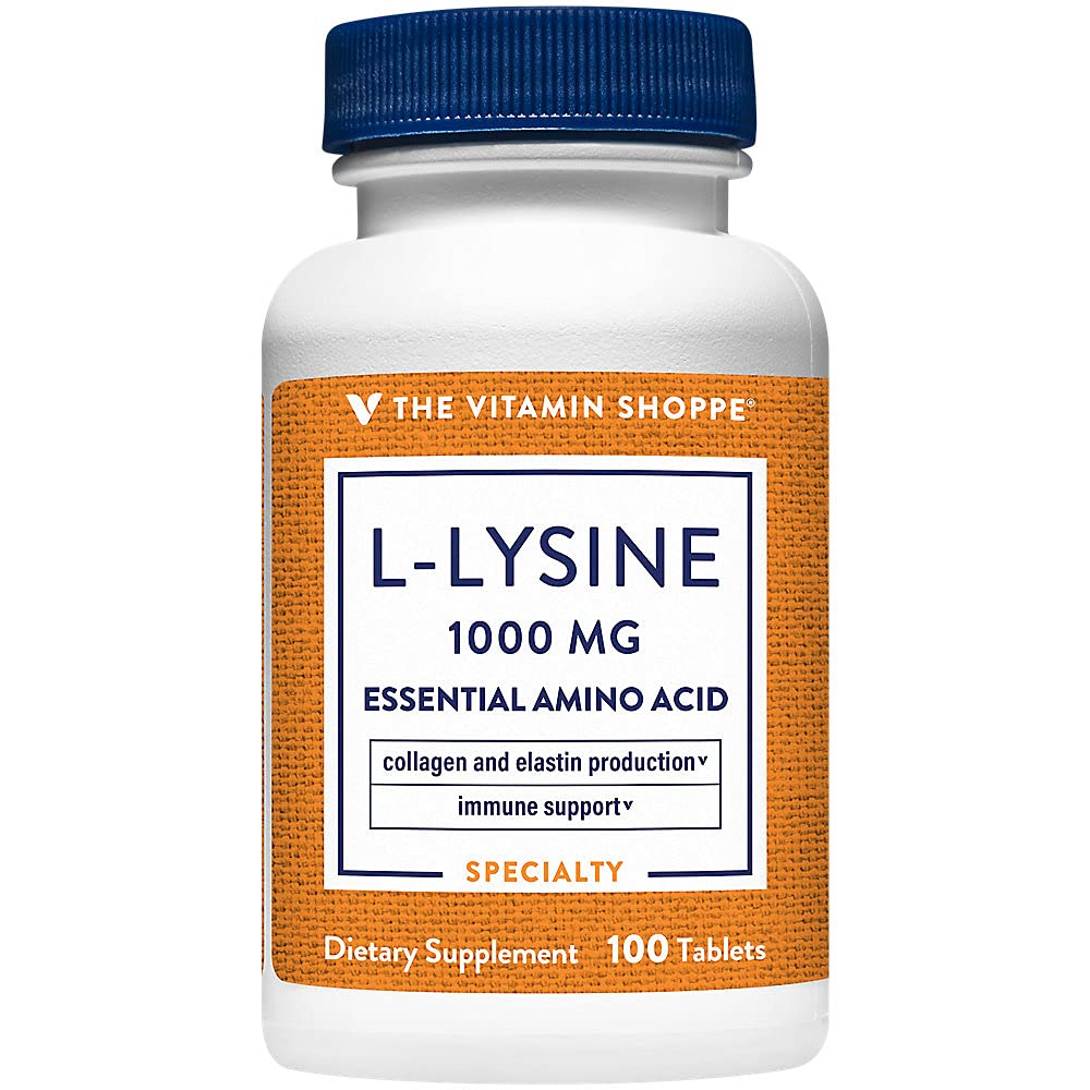 The Vitamin Shoppe L-Lysine 1000mg Tablet 100 Count
