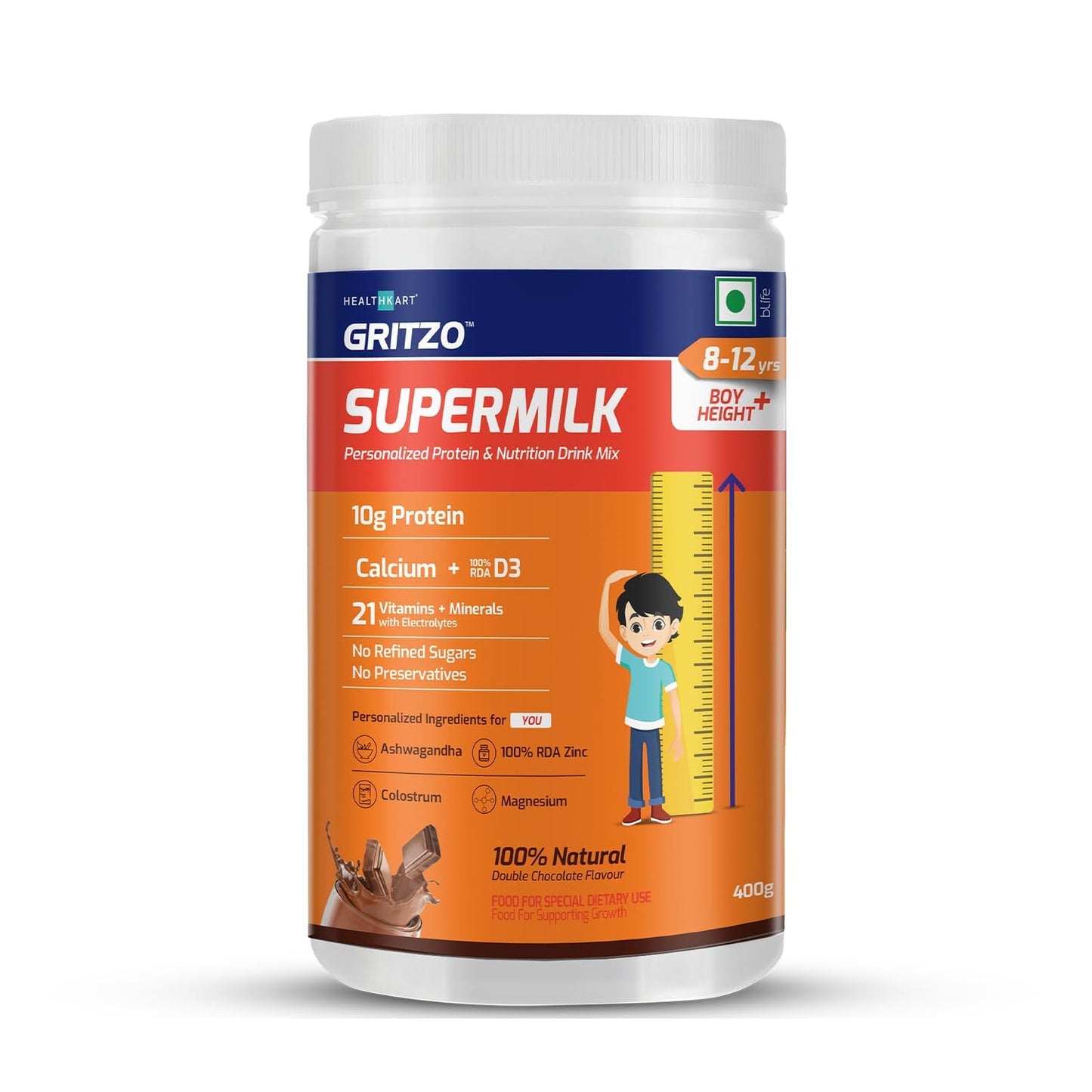 Generic ATS Supermilk Height+ for 8-12Y Boys Powder 14.1 oz