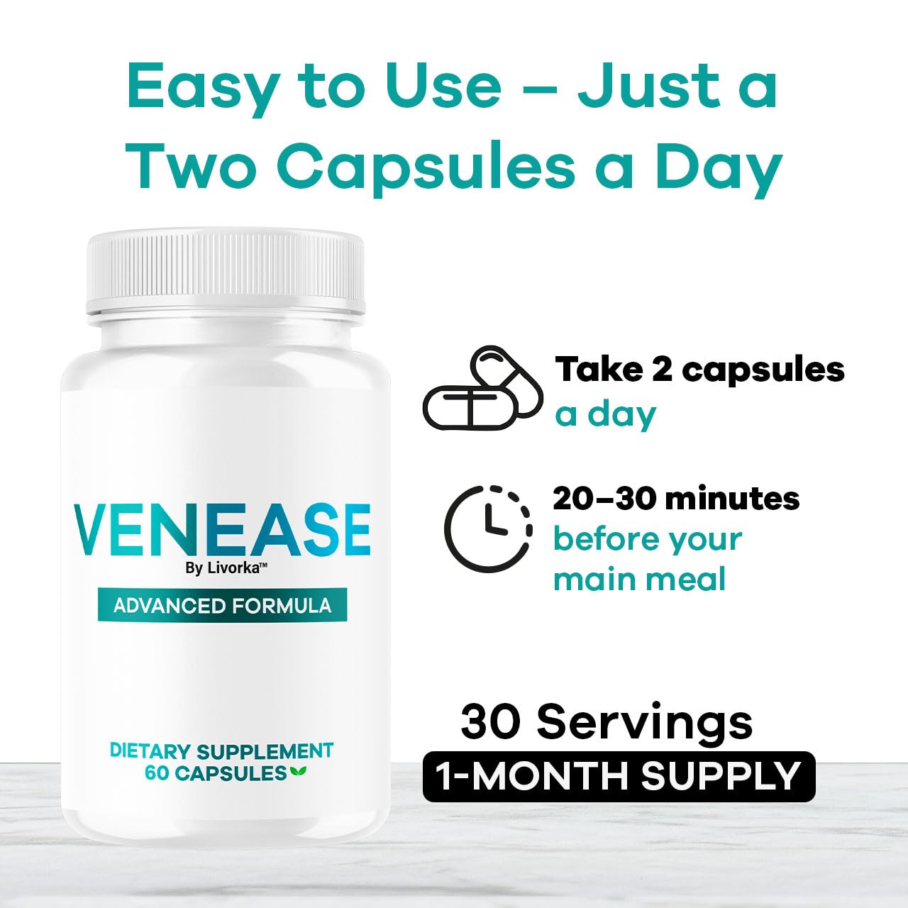 Pharmagetics Venease Capsules, 120 Count