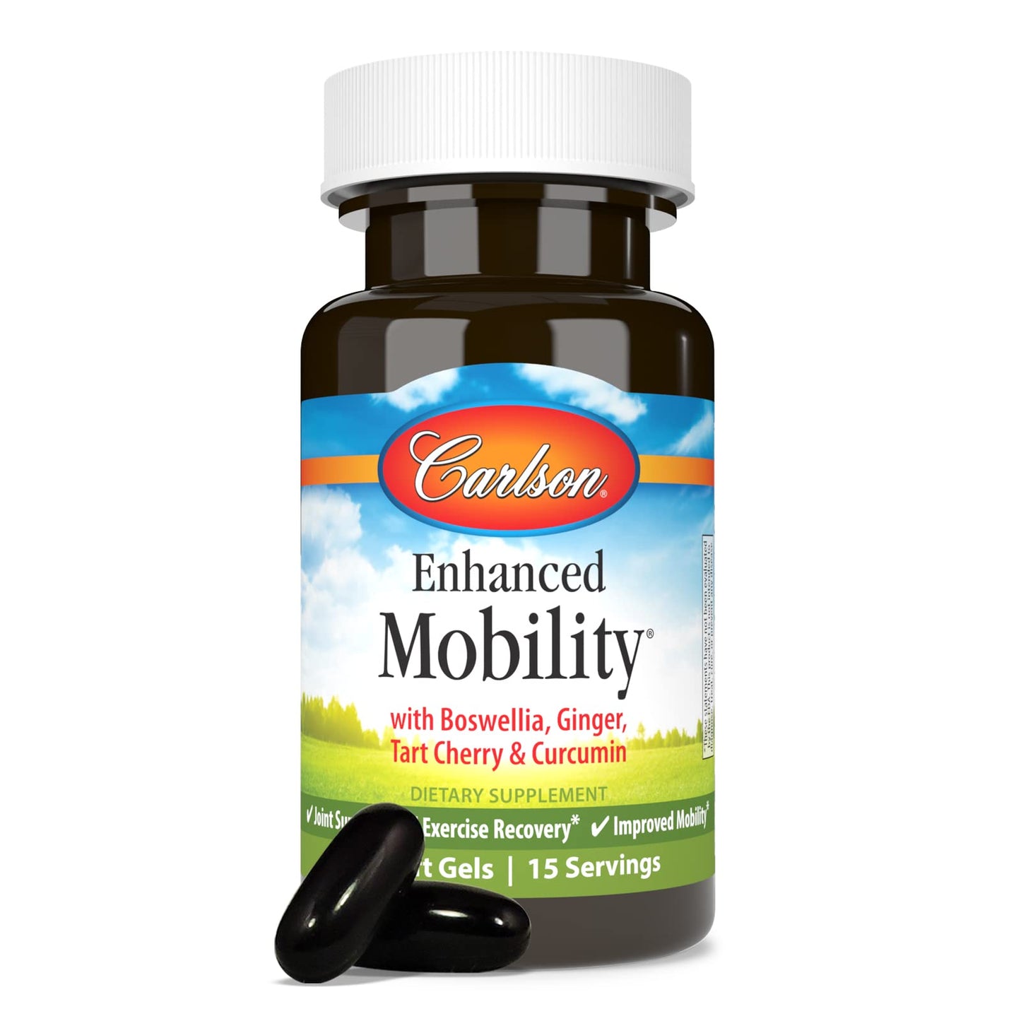 Carlson Enhanced Mobility Botanical Joint Support Boswellia Softgels 30 Count