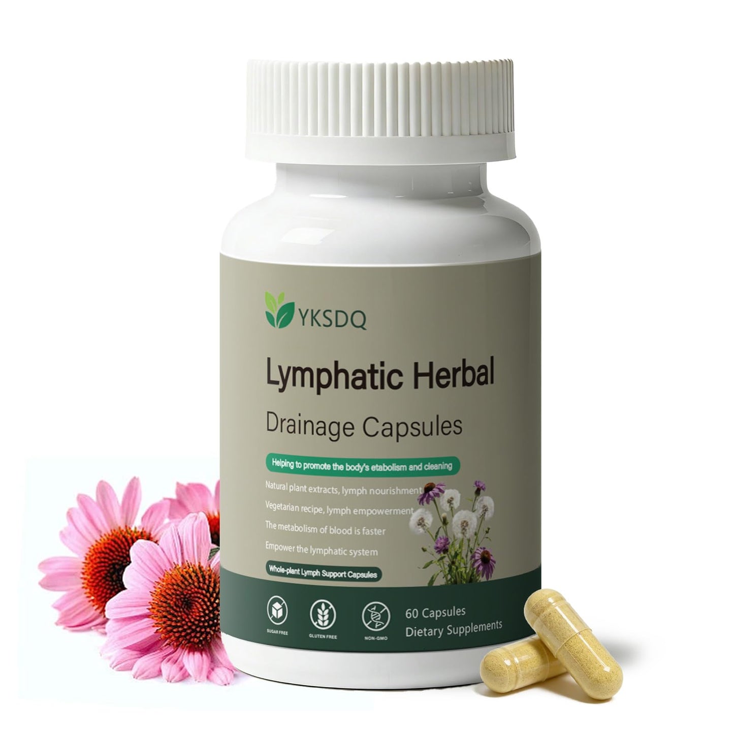 WOJJ Lymphatic Health Support, 60 Capsules