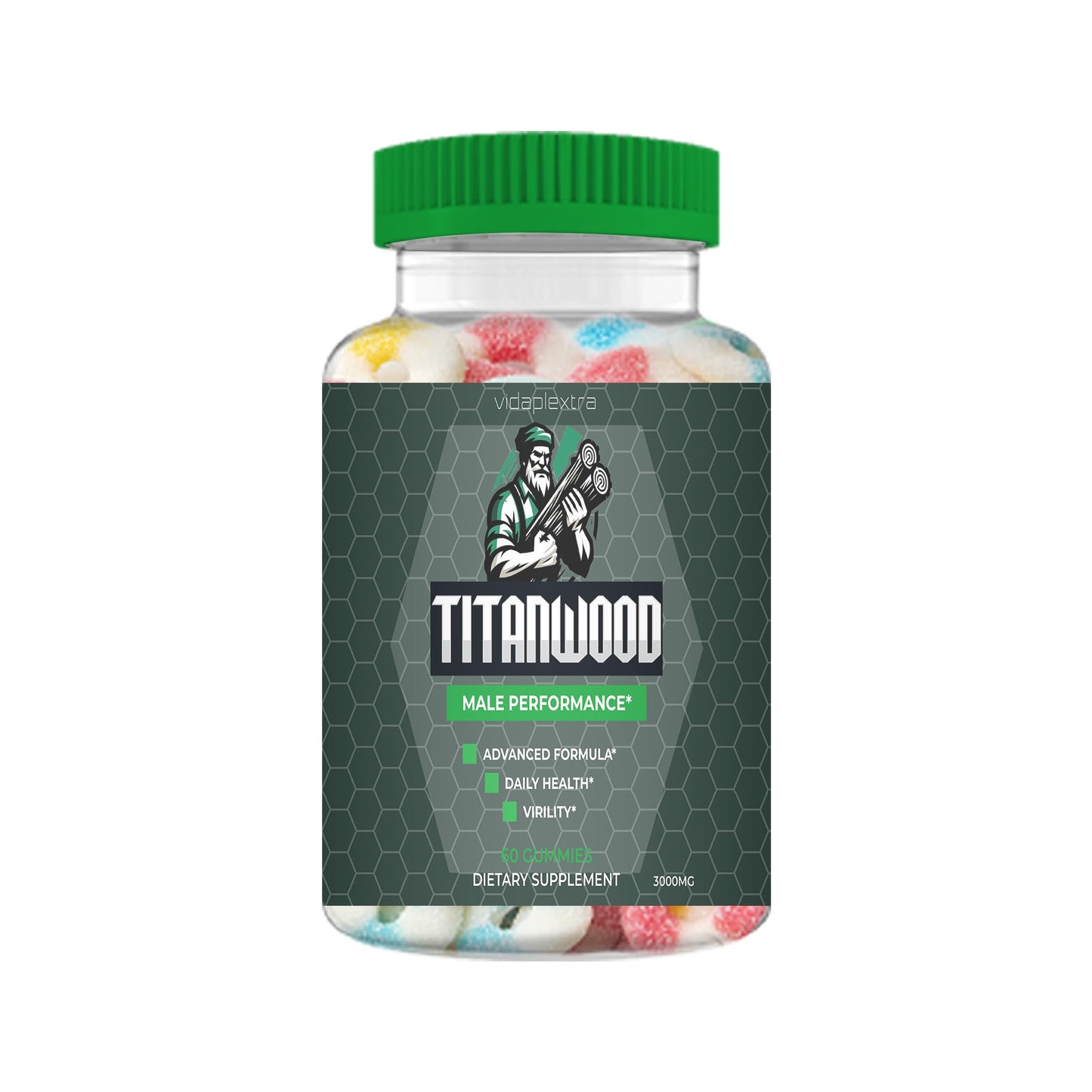 VIDAPLEXTRA Titan Wood Gummies 60 Count