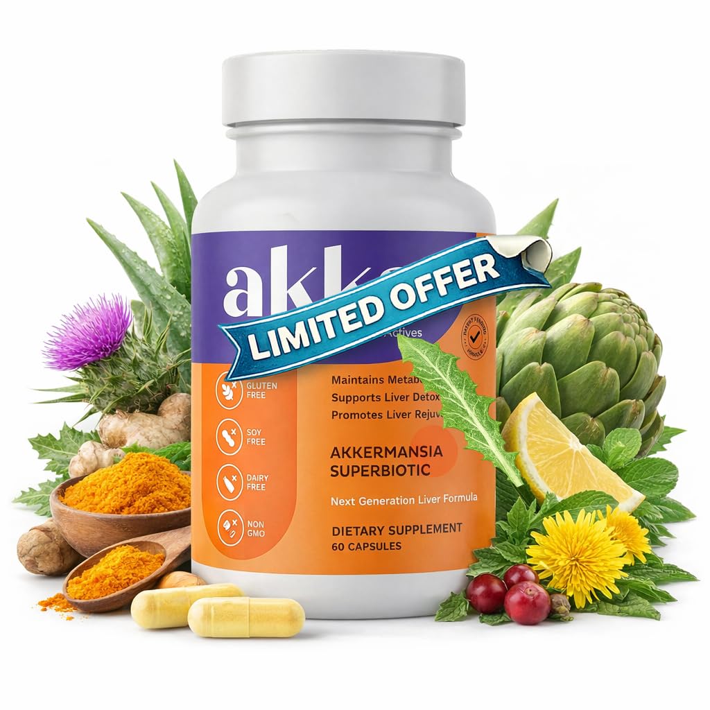 JAW ENTERPRISES Akka-A Akkermansia Probiotic Liver Cleanse Detox & Repair Capsule 60 Count