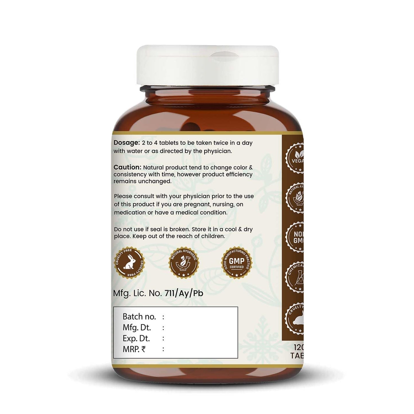 VEDIKROOTS Arogyavardhini Vati Capsules 120