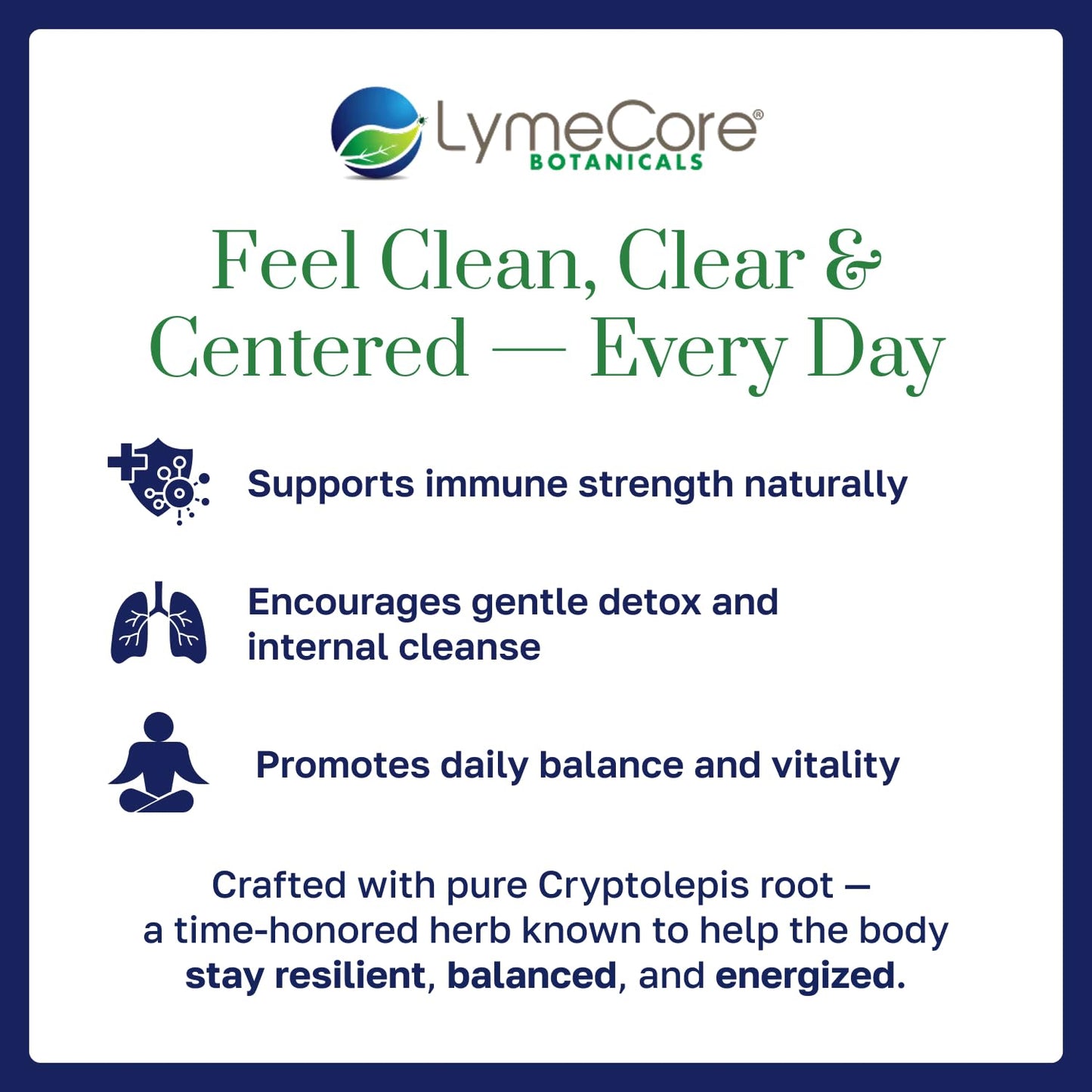 LymeCore Botanicals Cryptolepis Root Extract Capsule, 120 Capsules