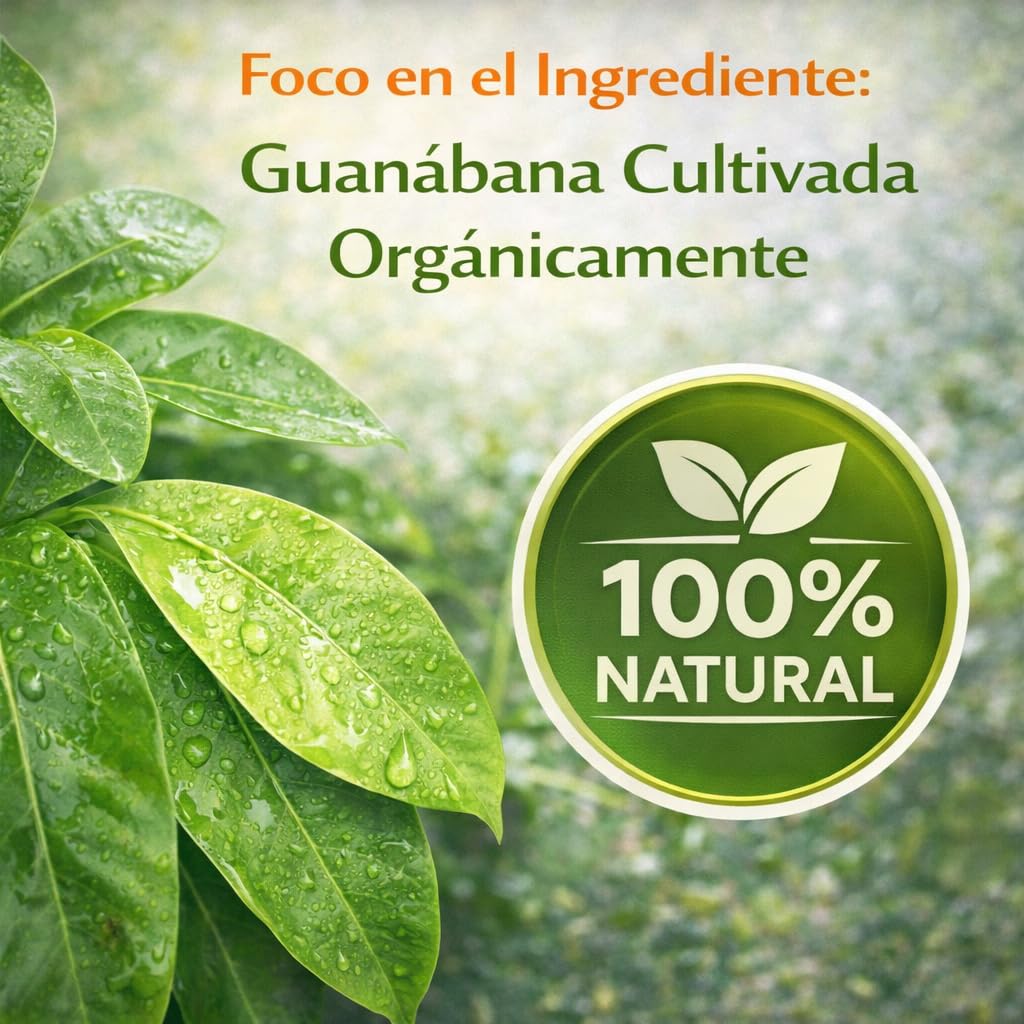 B-Experts Guanabana (Soursop) 1100 mg per Serving Powerful Blend of 100% Natural Premium Ingredients, Vegetable, Organically Grown 90 Tablets