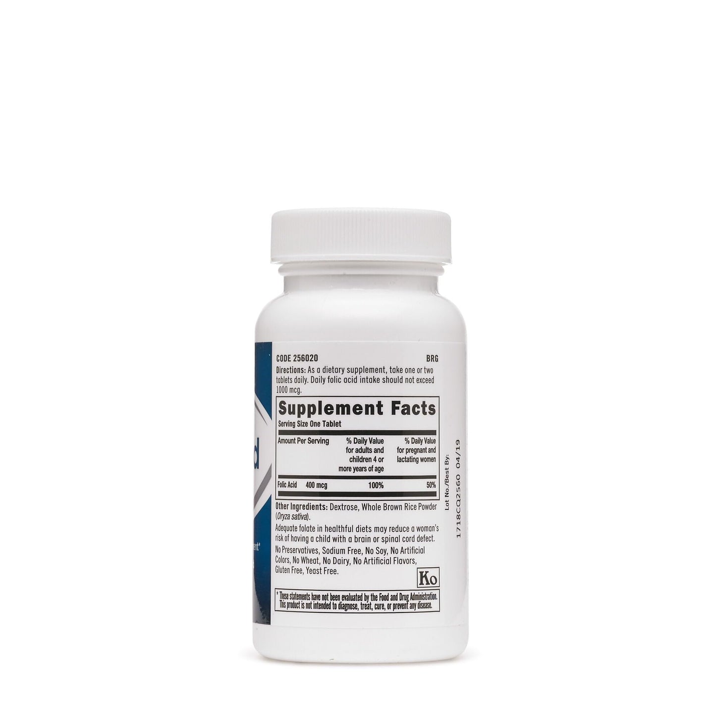 GNC Folic Acid 400 mcg Tablet, 100 Tablets