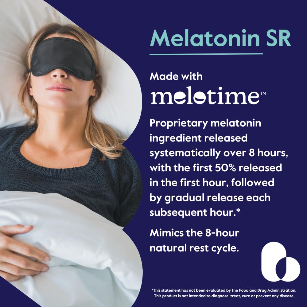 BESTVITE Melatonin SR 3mg Extended Release Capsule, 120 Veg Caps