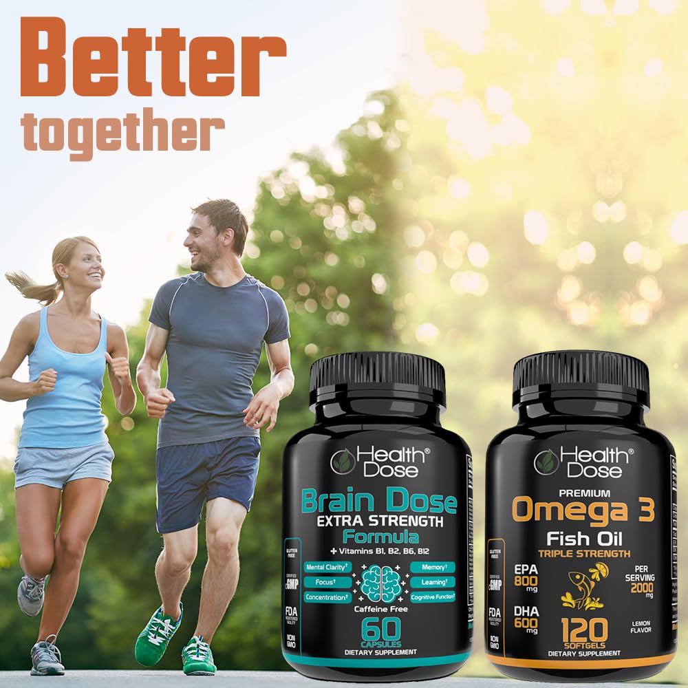 Health Dose Brain Dose Premium Nootropics Capsules 180