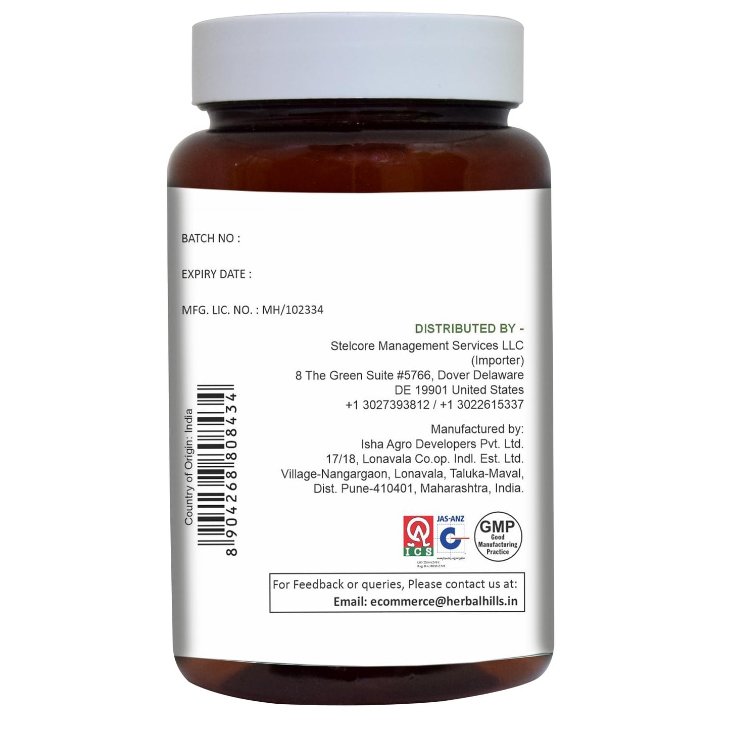 HERBAL HILLS Aloe Vera Capsules 120