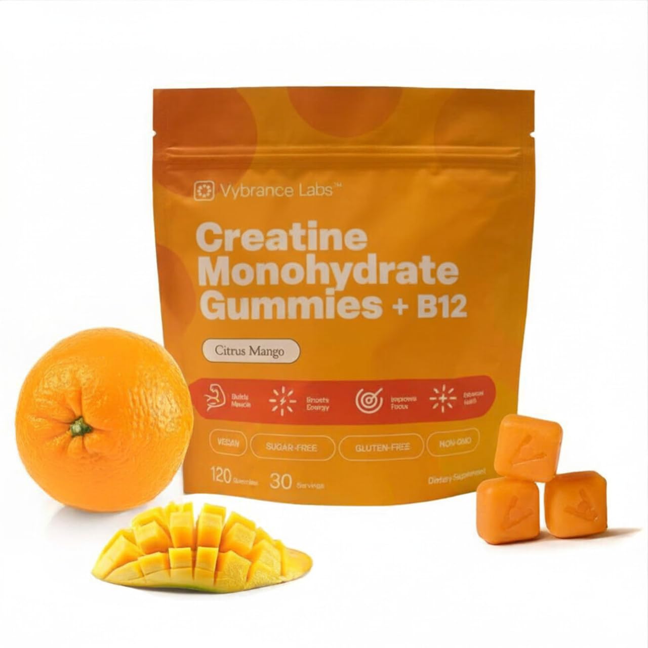 VYBRANCE LABS Creatine Monohydrate Gummies 120 Gummies