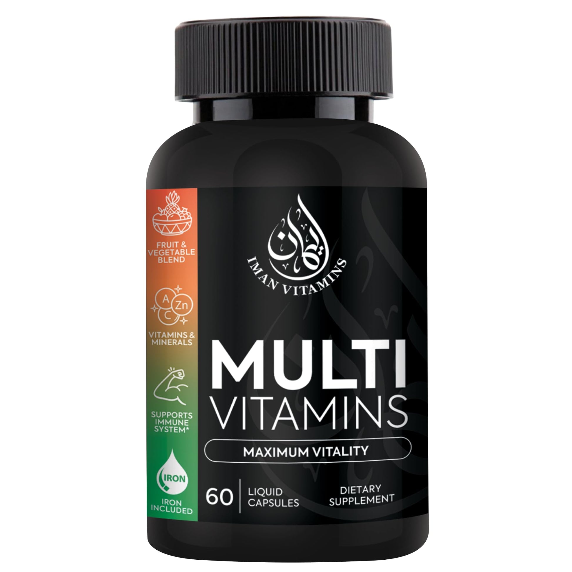 Iman Vitamins Halal Complete Multivitamin Capsules, 60 Count