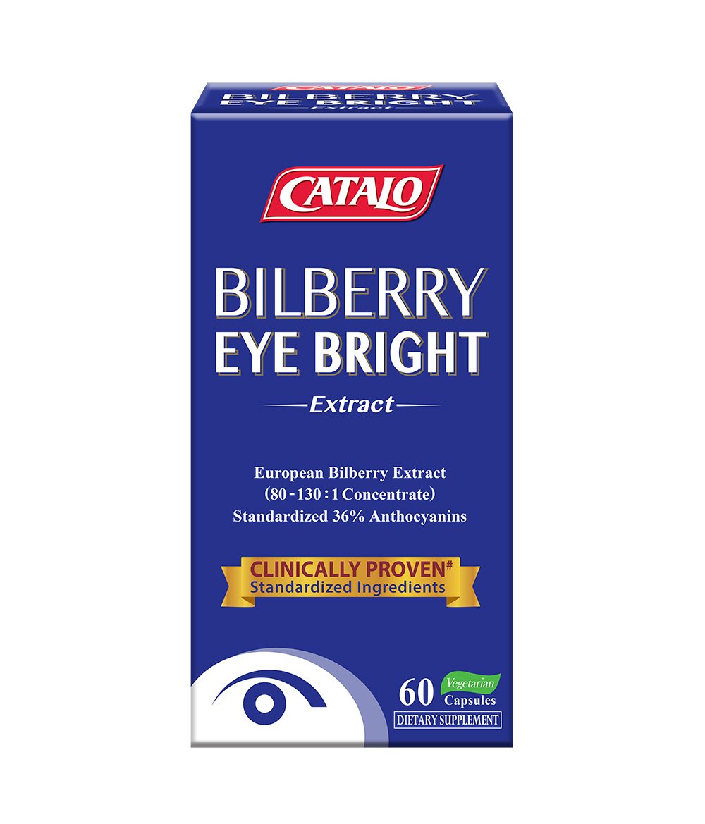 CATALO Bilberry Eye Bright Extract, 60 Capsules