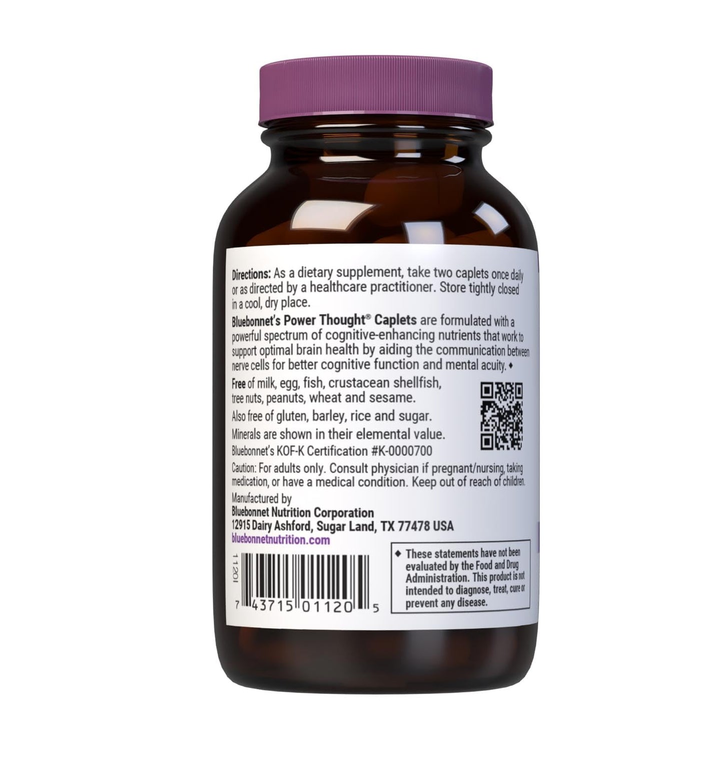 BlueBonnet Power Thought Supplement Capsule, 60 Count