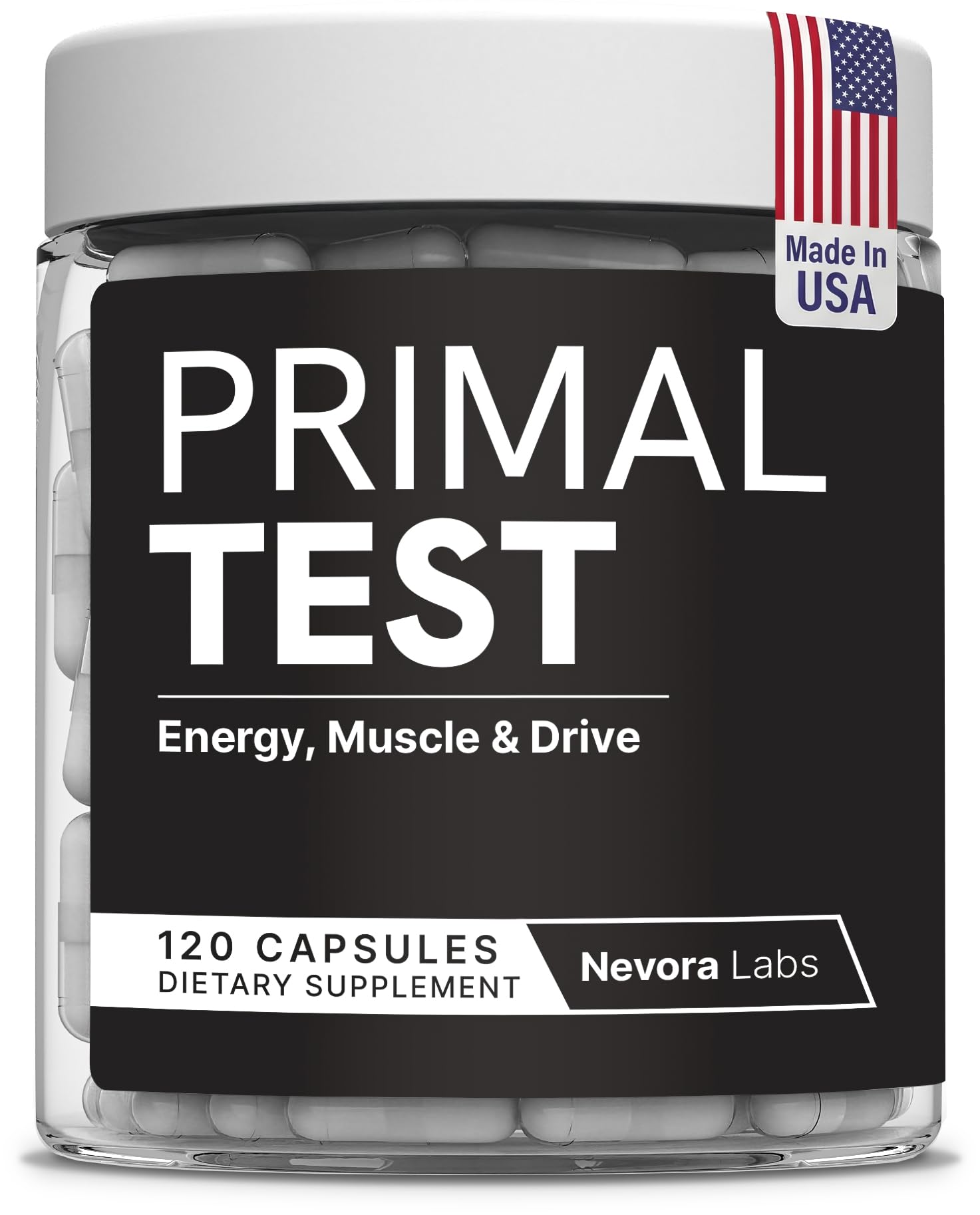Nevora Labs Primal Testosterone Booster for Men Capsule 120 Capsules
