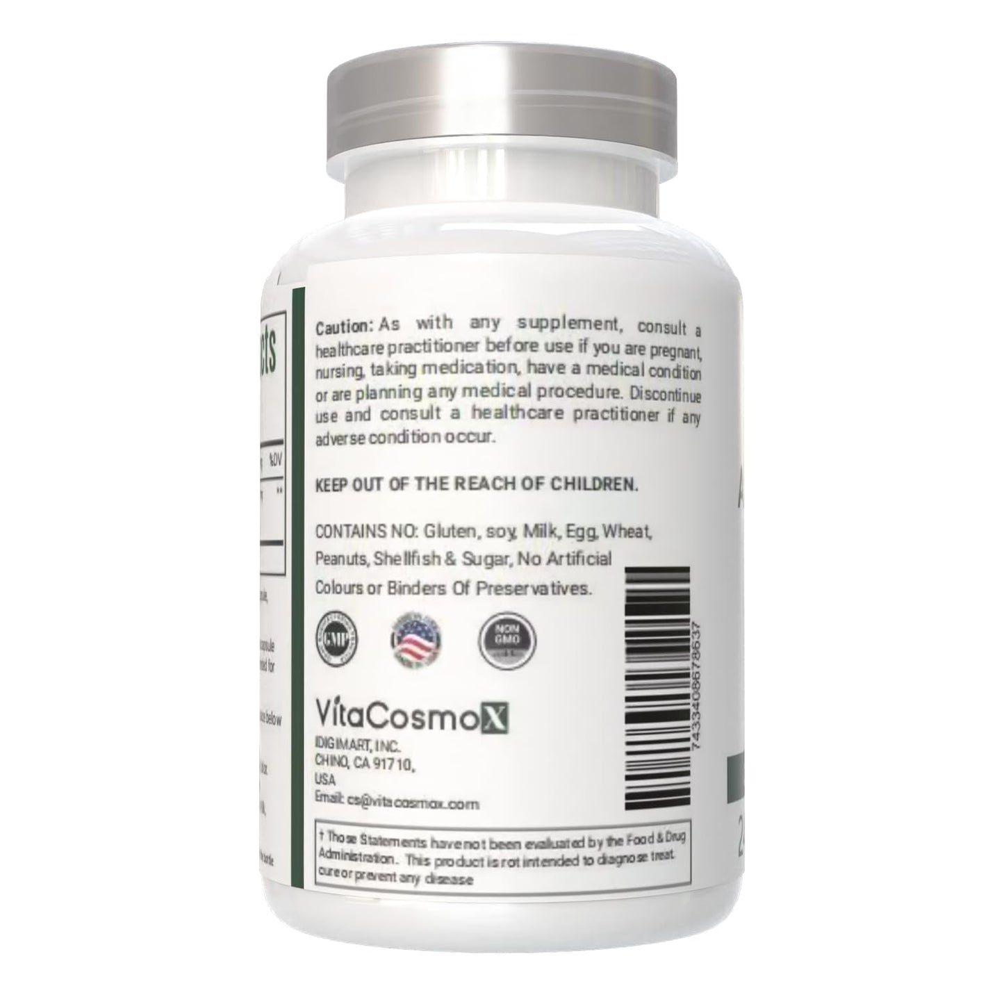 VitaCosmoX Andrographis Paniculata Capsules, 240 Count