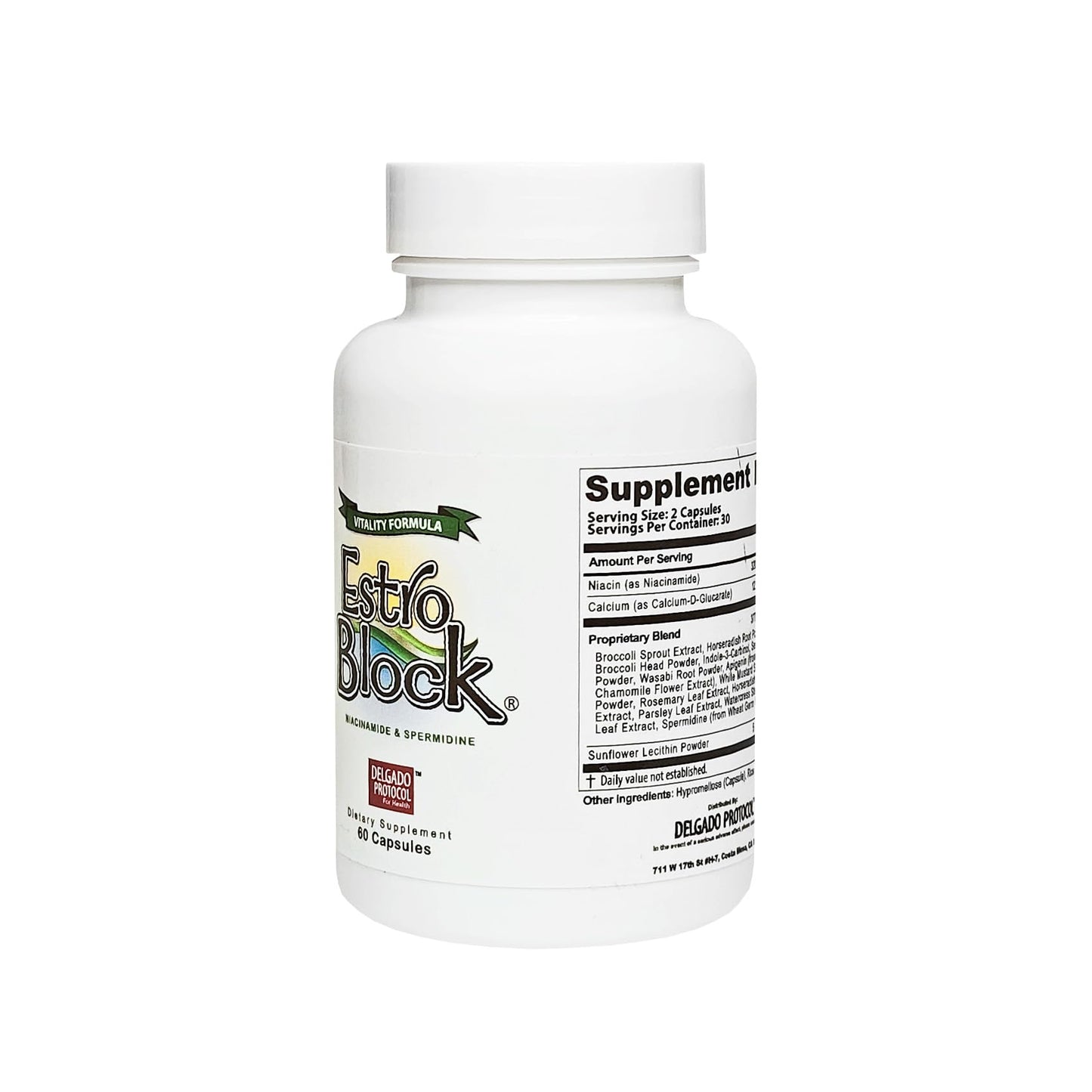 The Delgado Protocol for Health EstroBlock Vitality 60 Capsules