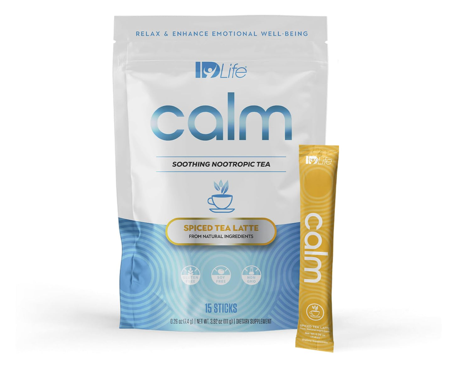 IDLife Calm Cognitive Support Powder with Adaptogenic Blend 3.92