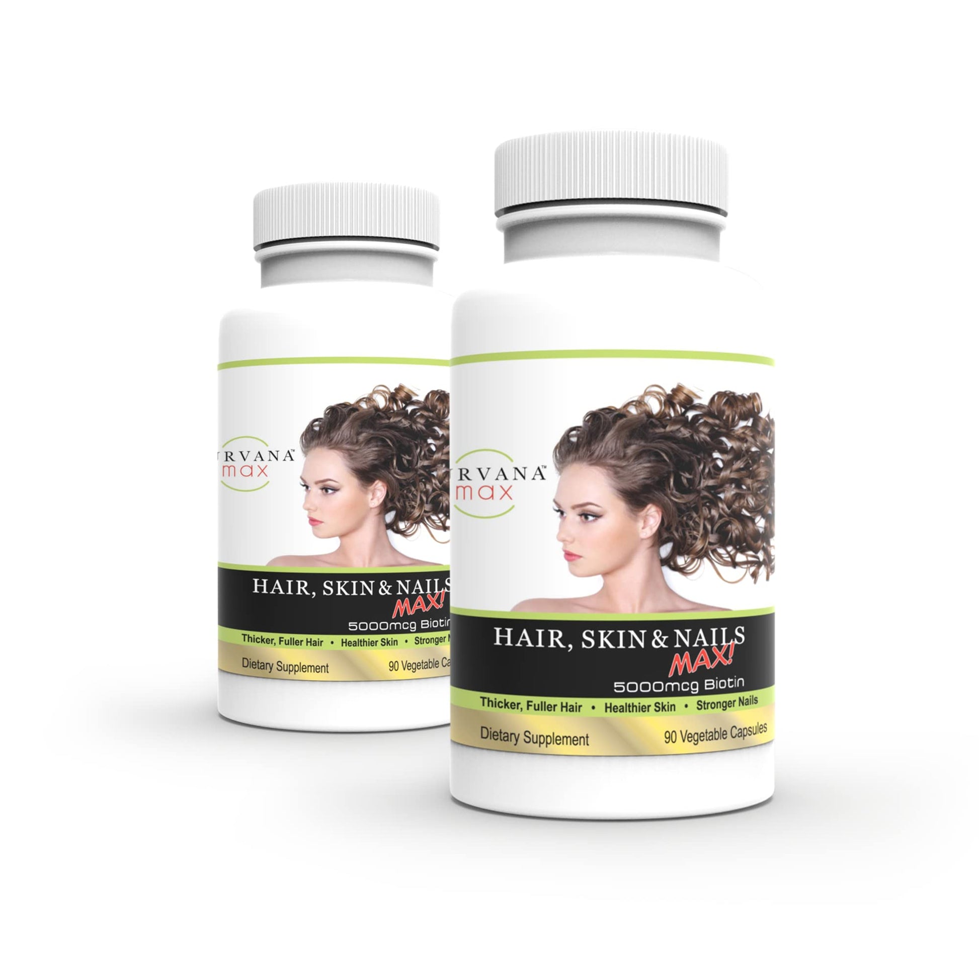 Wellgenix Purvana MAX Hair Skin and Nails Supplement Biotin 5000mcg with MSM & B-Complex Capsule, 180 Veggie Capsules