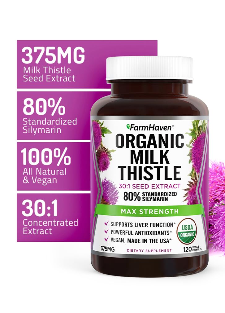 FarmHaven Milk Thistle Capsules, 360 Capsules