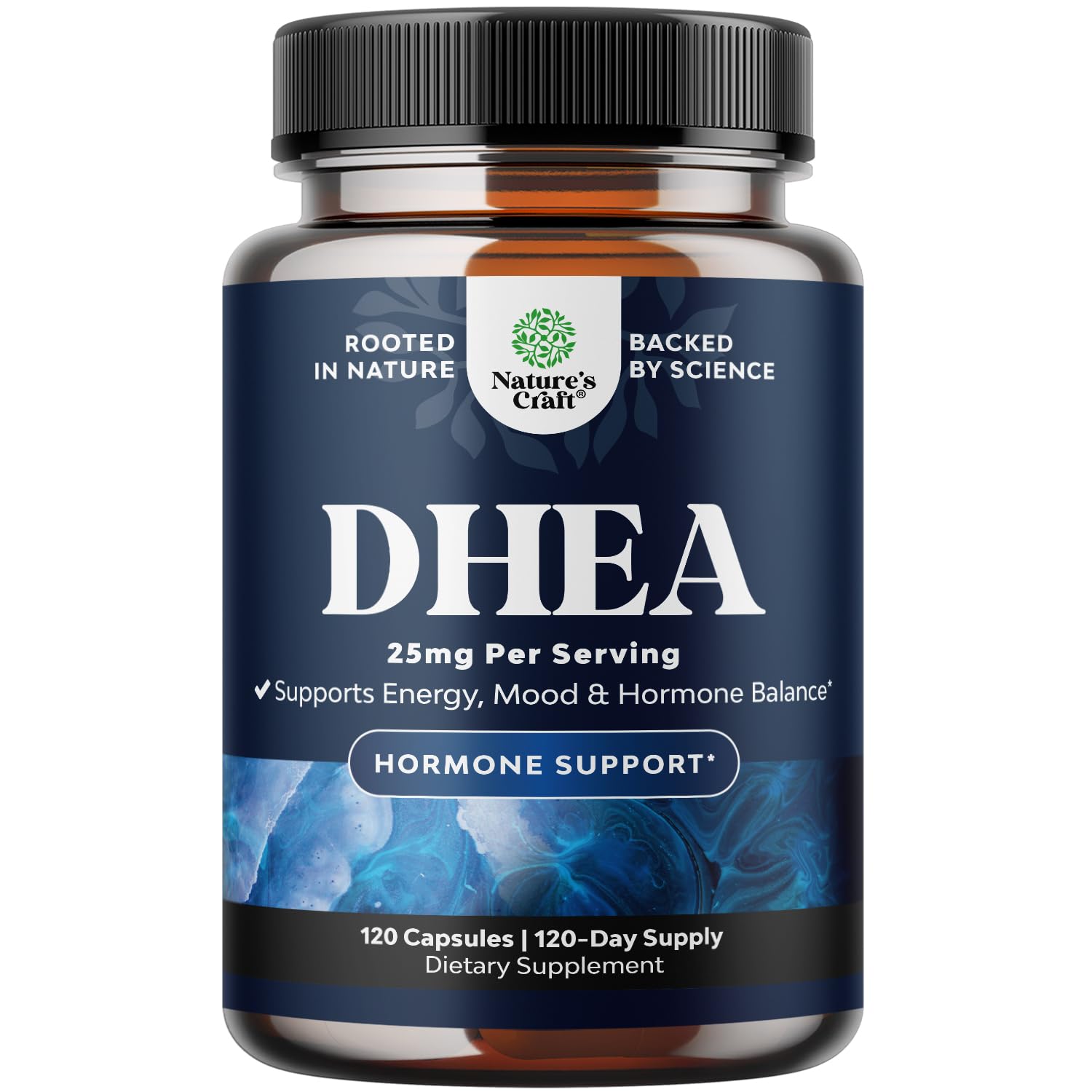 Natures Craft DHEA 25mg per Serving Capsule, 120 Count